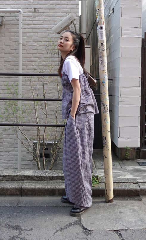 チェックルーズキャミ