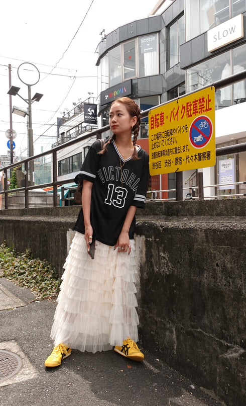 ローライズチュールスカート