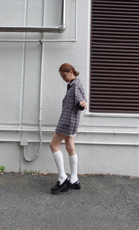 チェックハーフスリーブシャツ