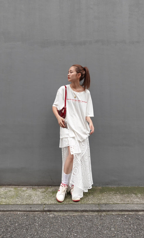 ウォッシュカラーロゴTee