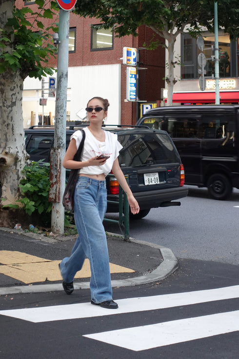 ウォッシュカラーロゴTee