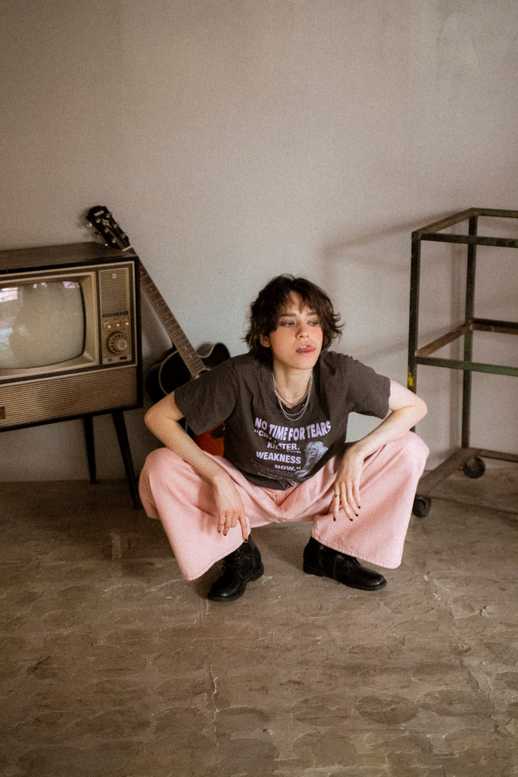 vintageウオッシュTee