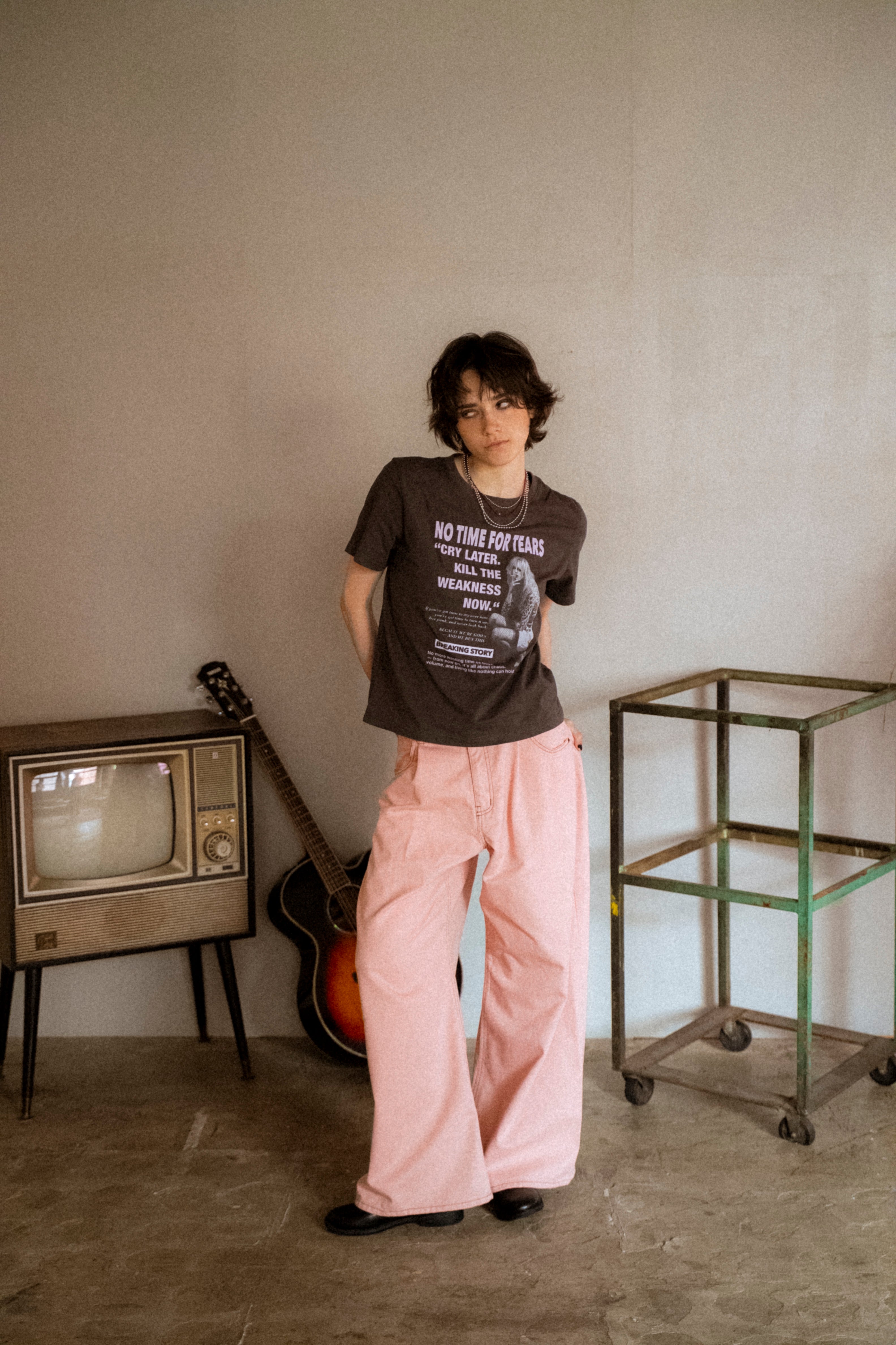 vintageウオッシュTee