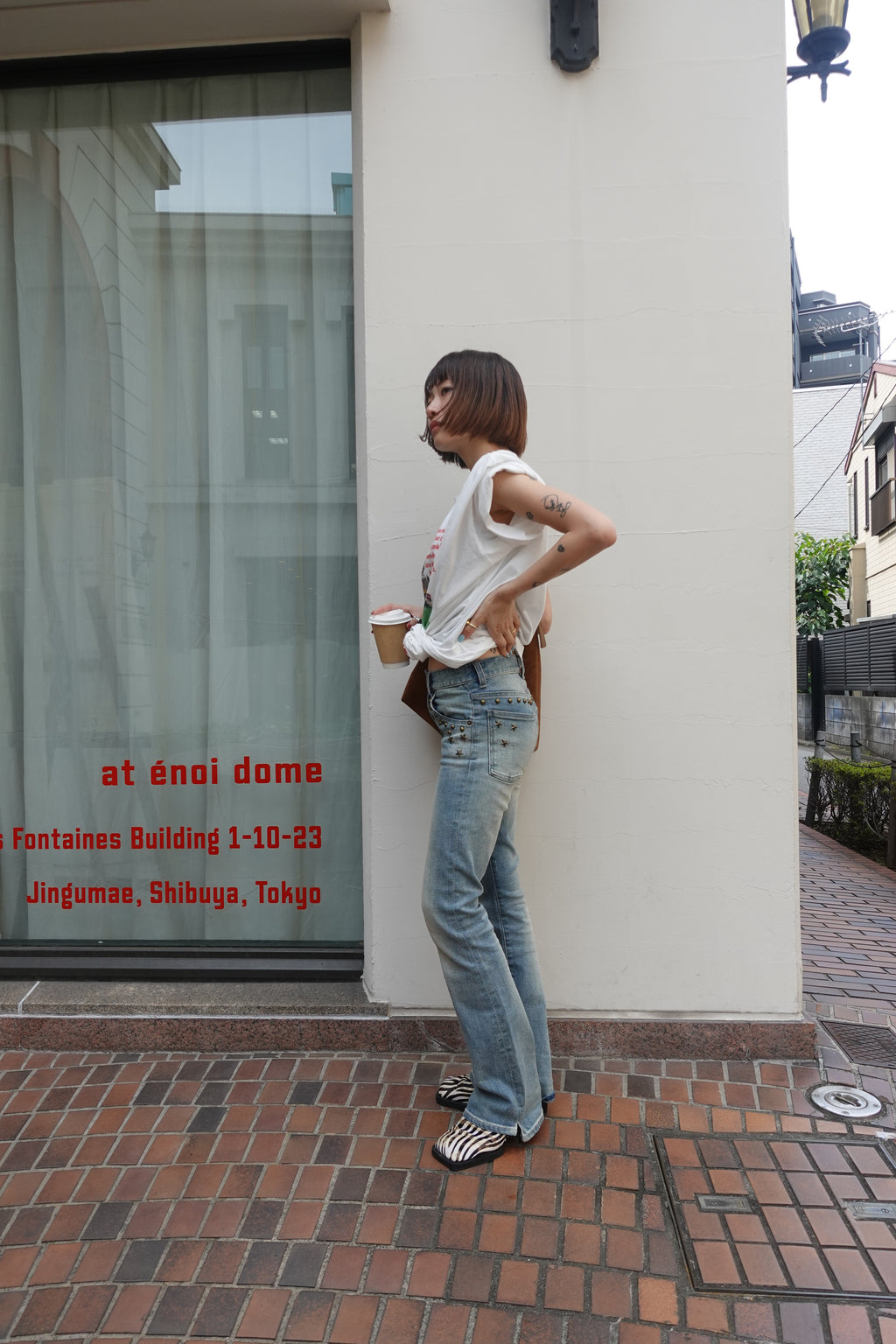 スタッズフレアデニム