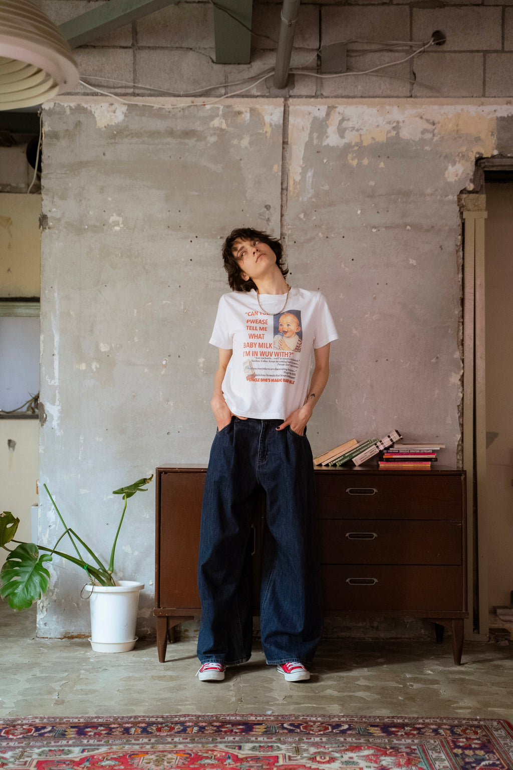vintageウオッシュTee