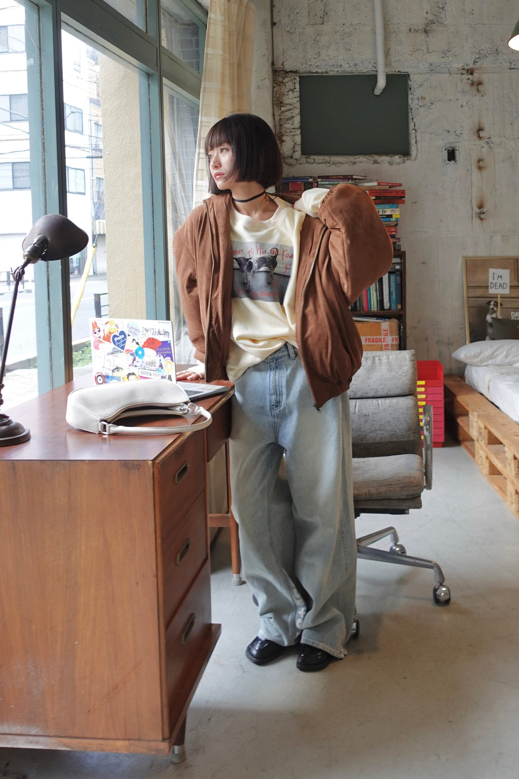 フォトプリントルーズスウェット