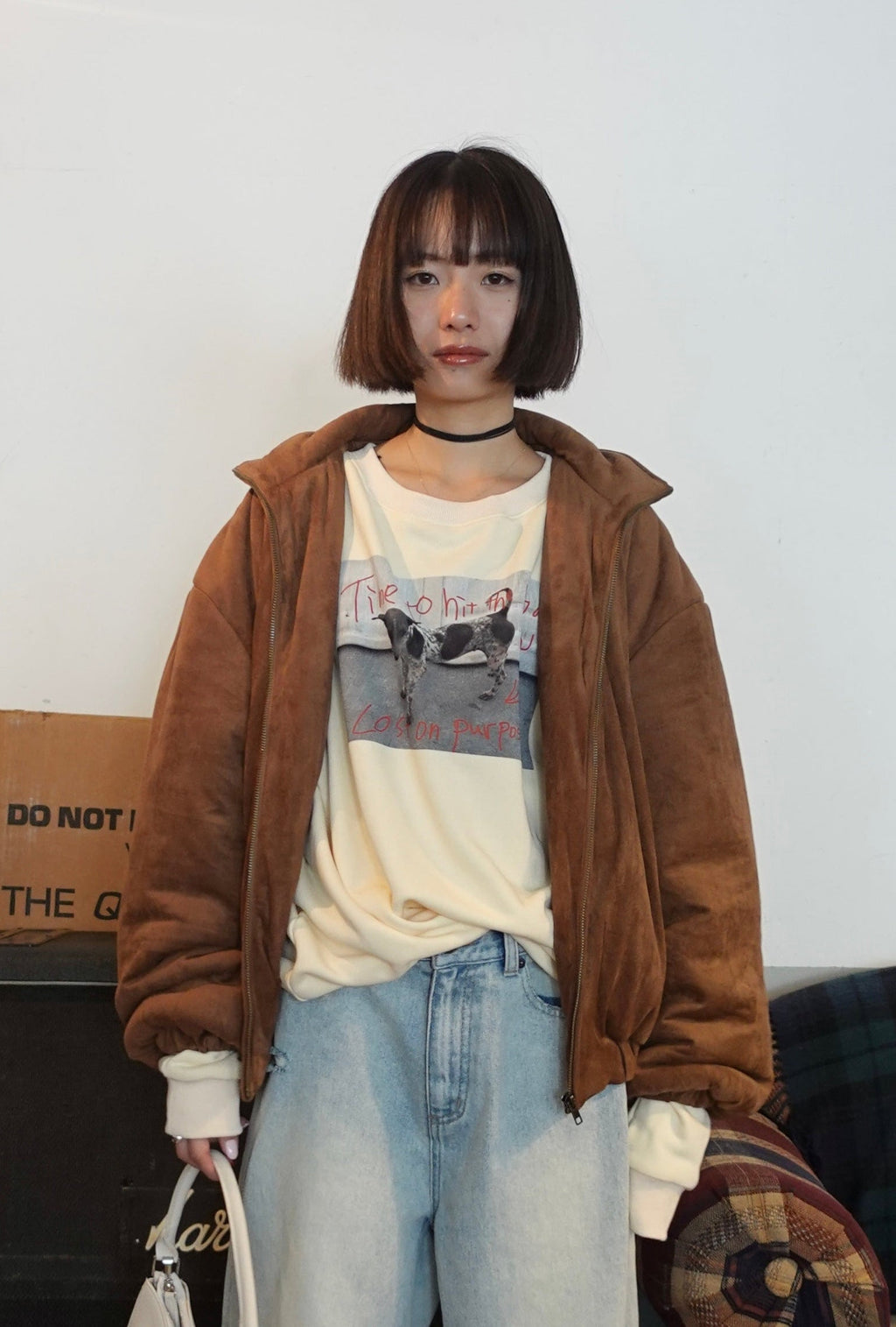 フォトプリントルーズスウェット