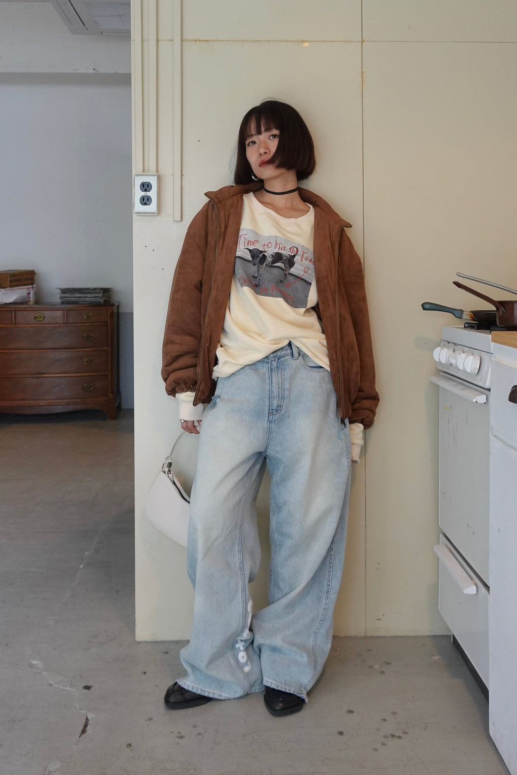 フォトプリントルーズスウェット