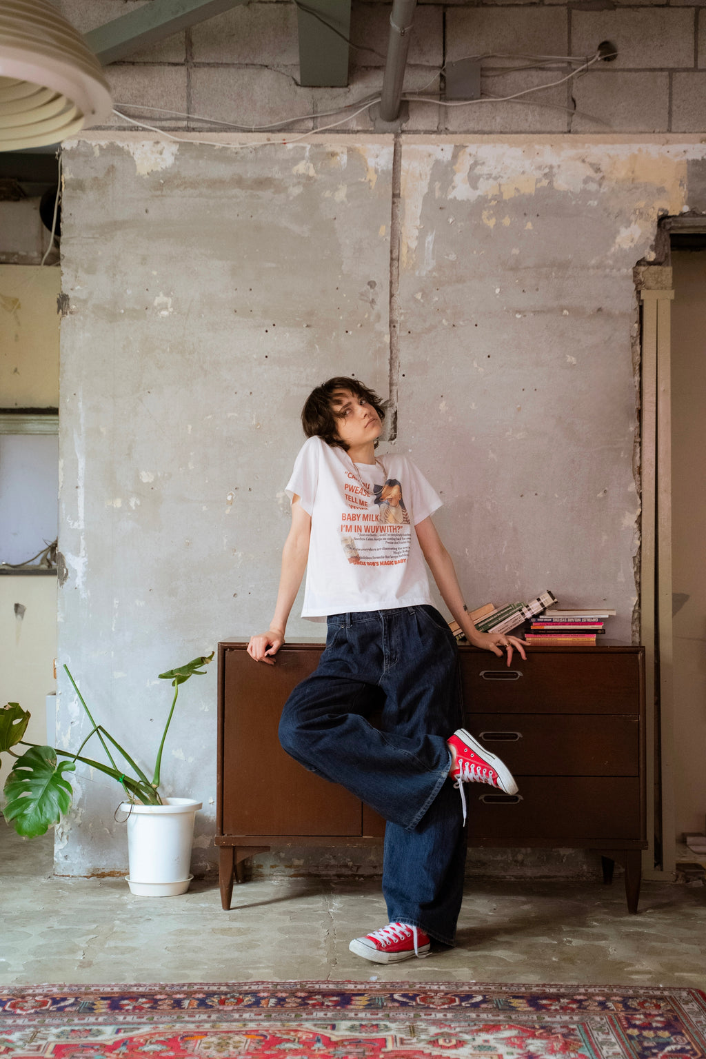 vintageウオッシュTee