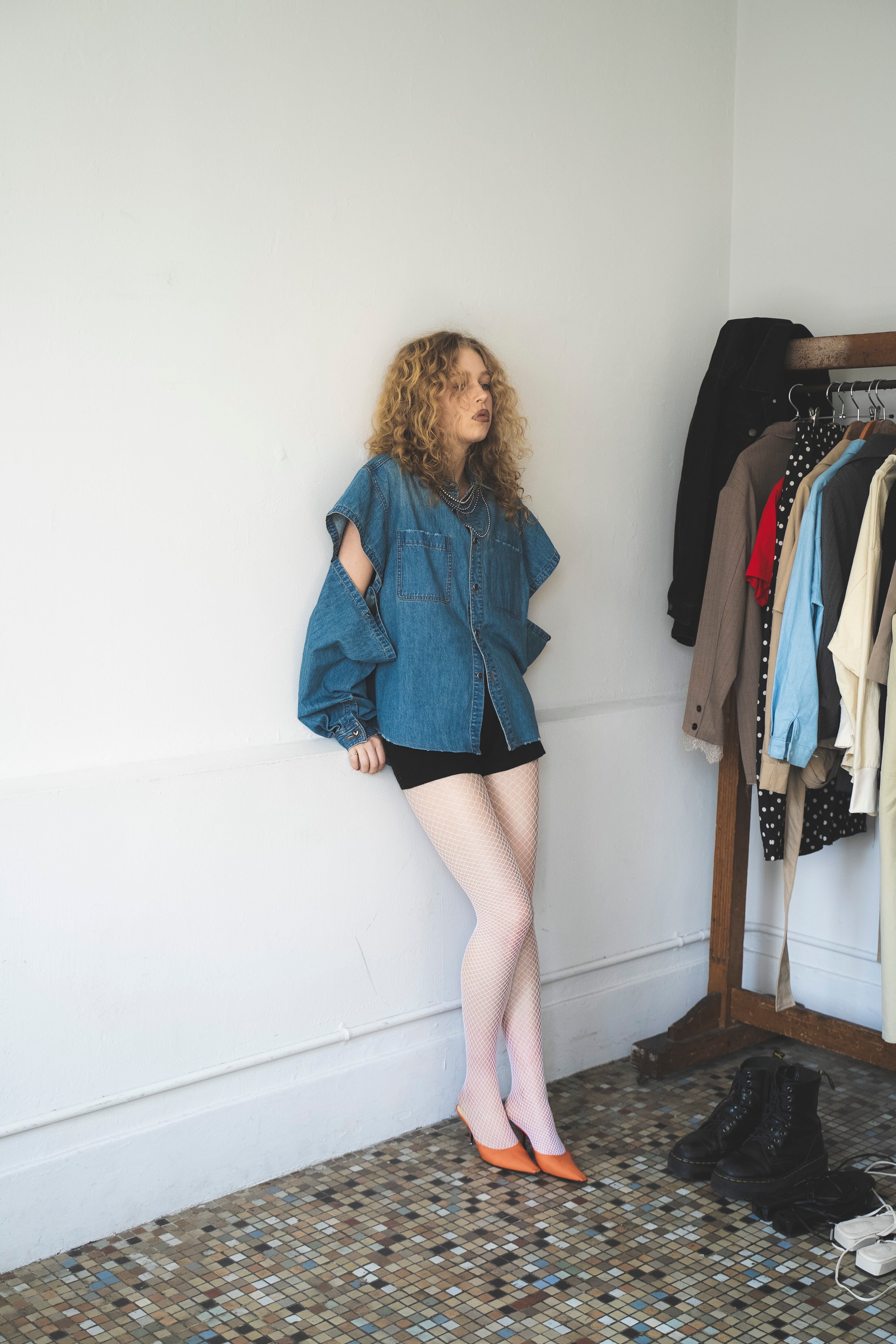 スリーブデザインデニムSH