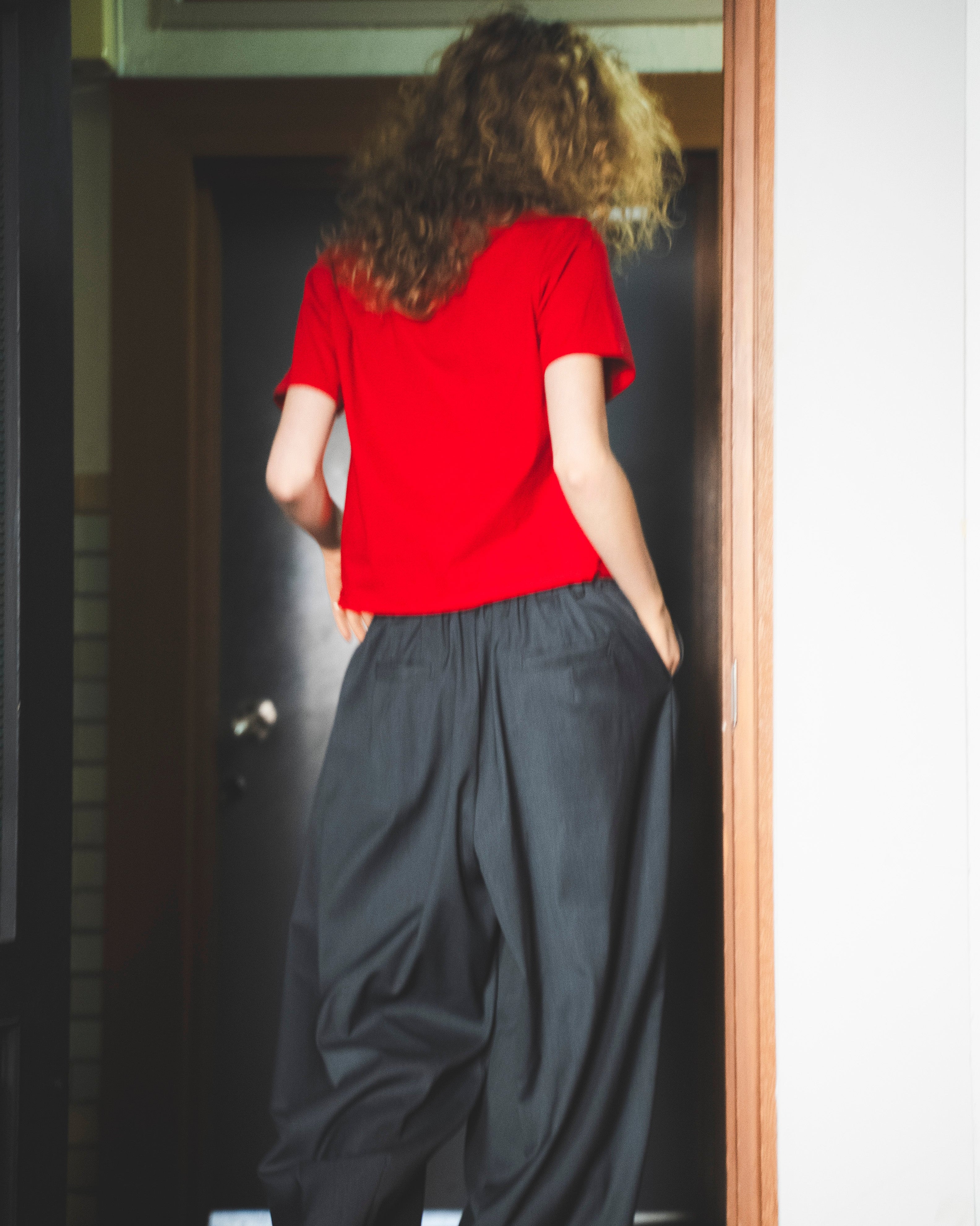 ワイドスラックスパンツ