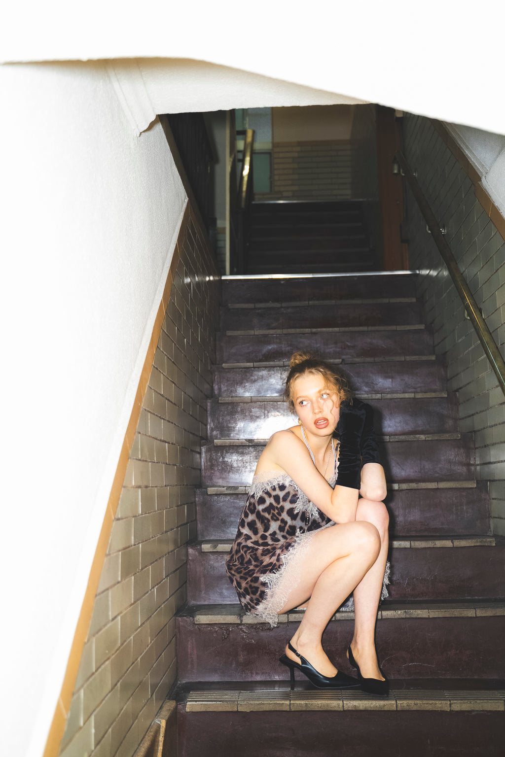 レオパードレースワンピース