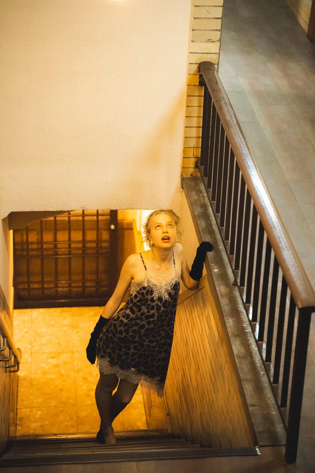 レオパードレースワンピース