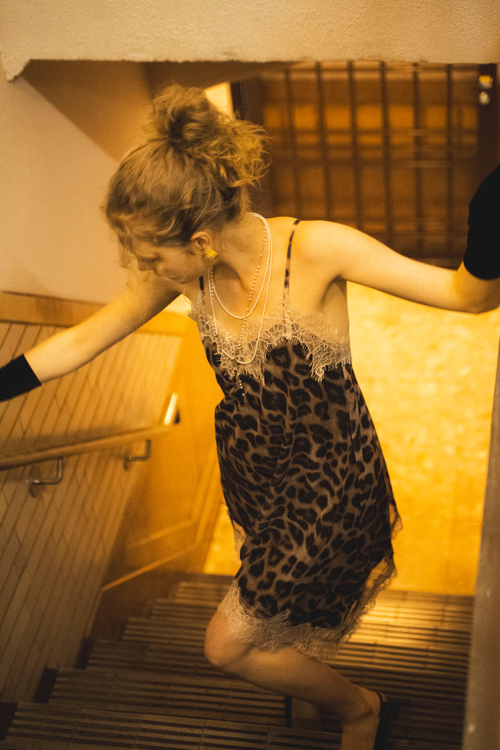 レオパードレースワンピース