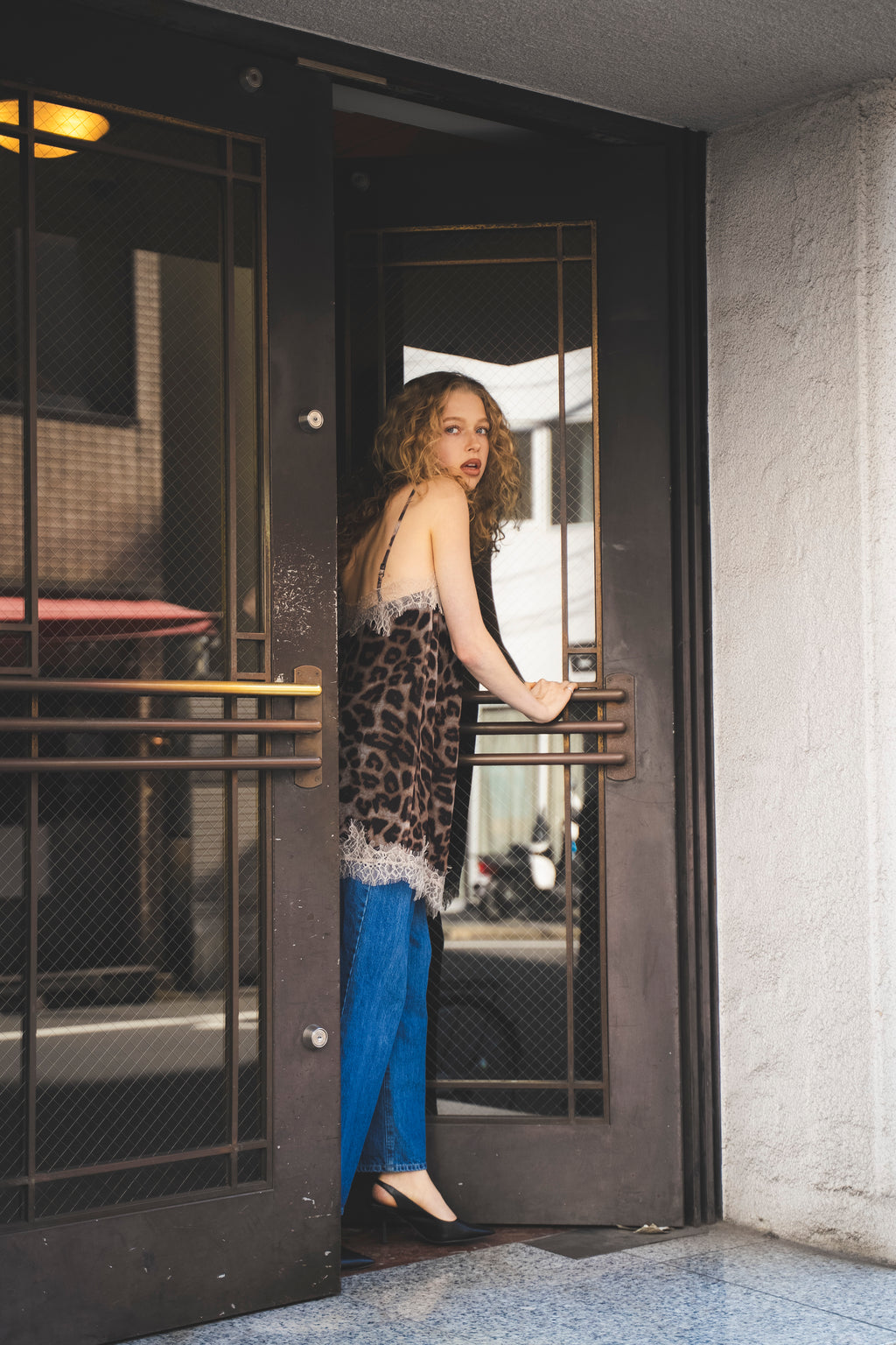 レオパードレースワンピース