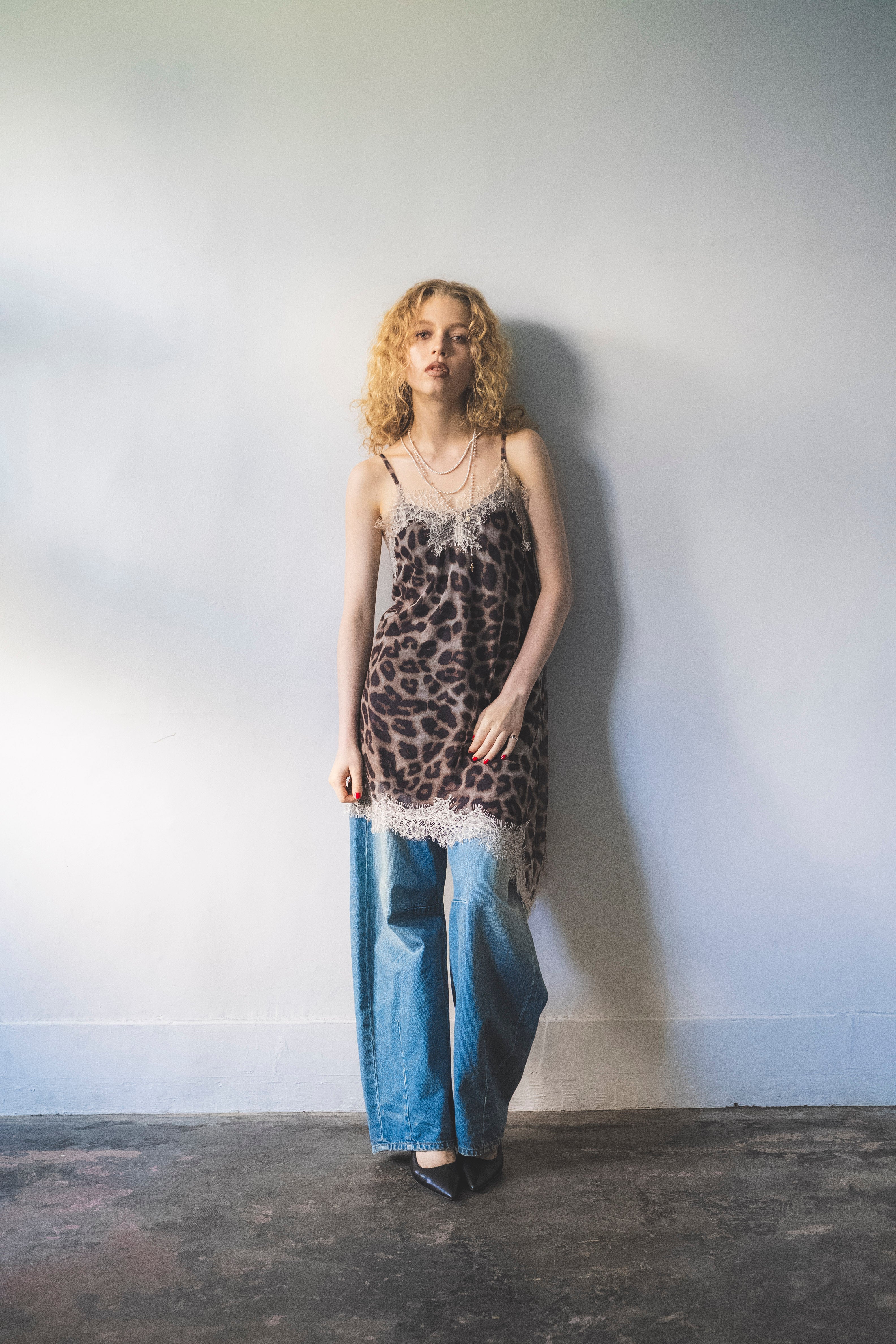 レオパードレースワンピース