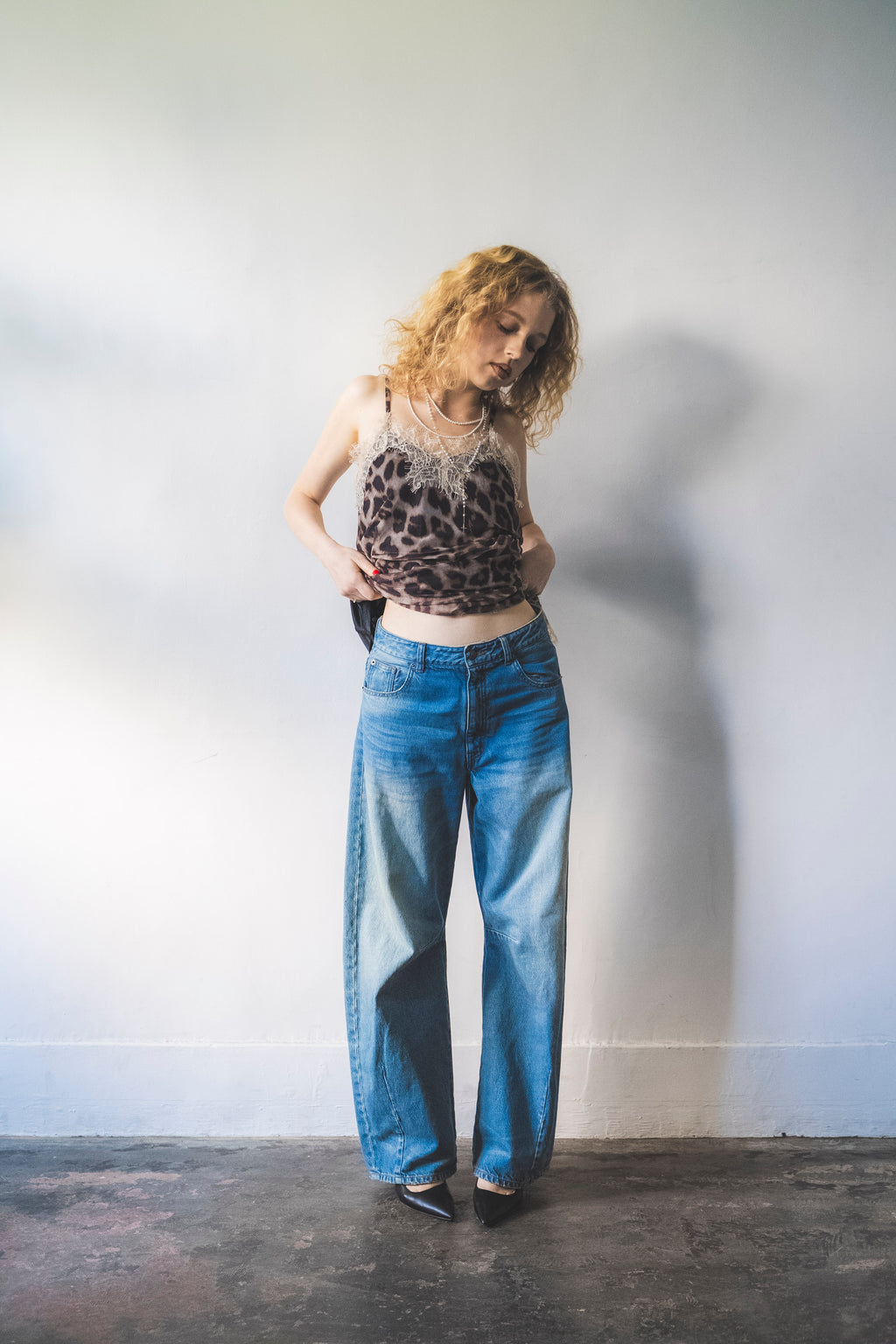 レオパードレースワンピース