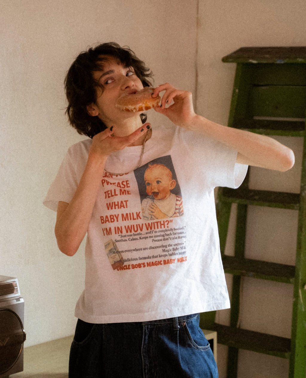 vintageウオッシュTee