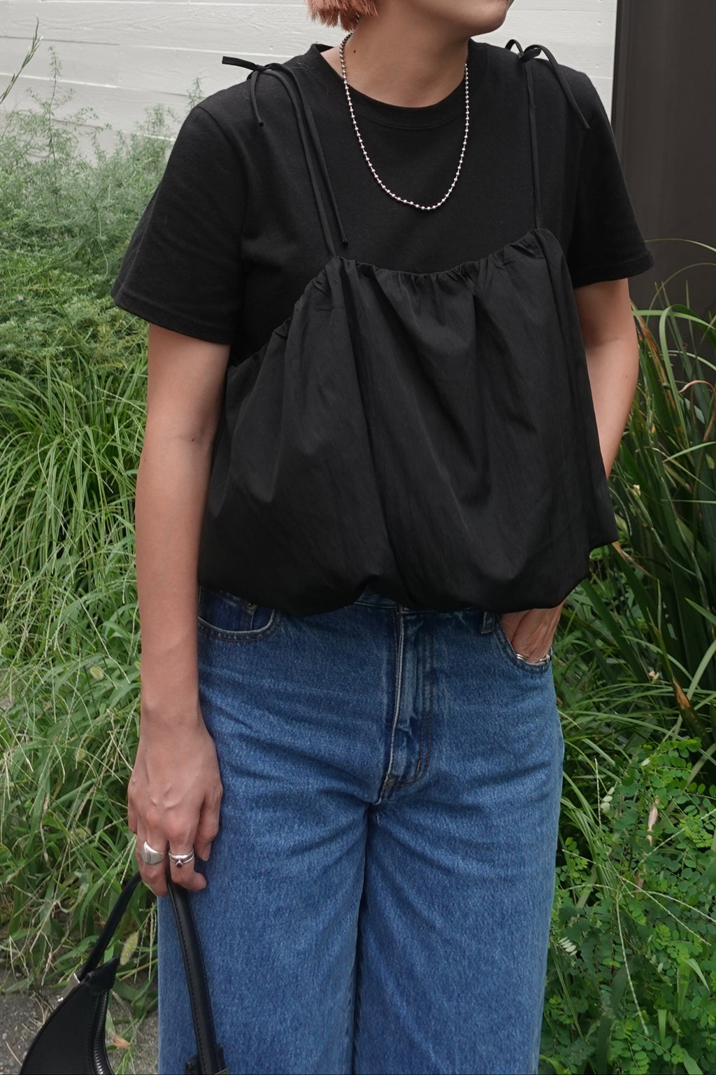 リボンストラップバルーンキャミ