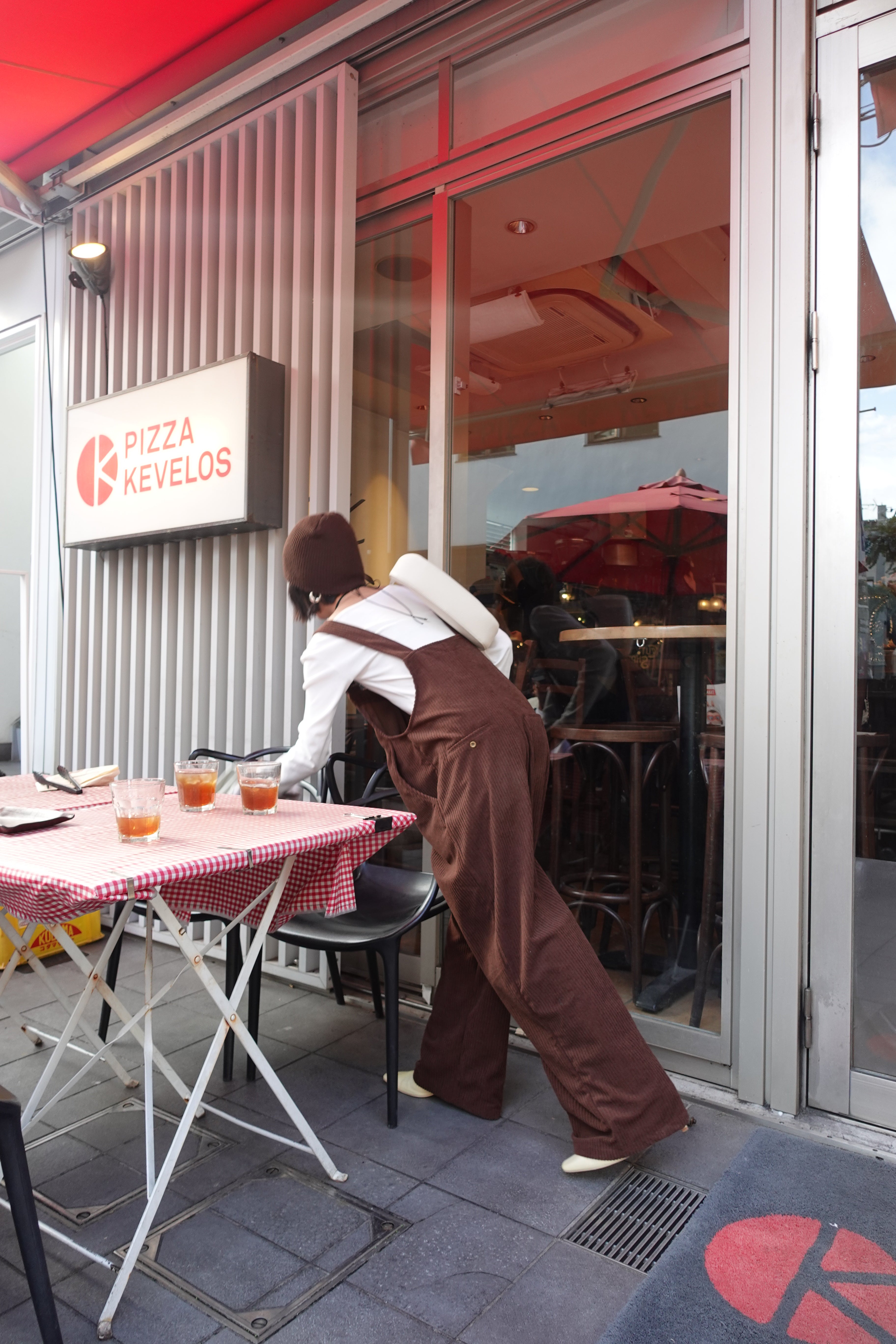 コーデュロイルーズサロペット