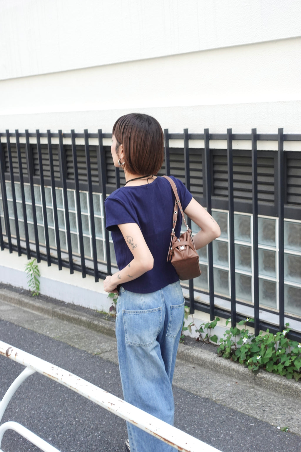 ハーフスリーブフィットカーデ