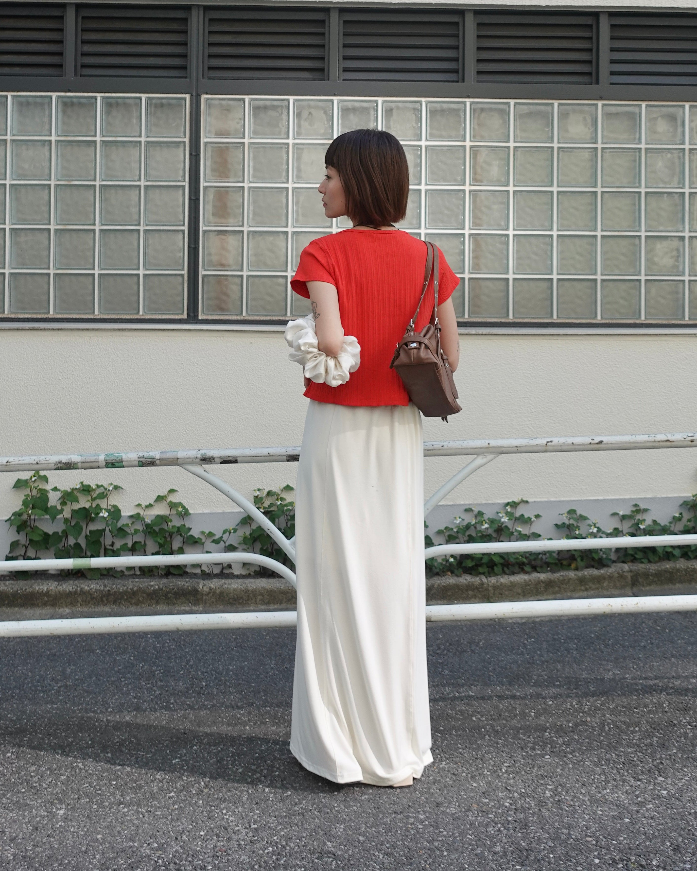 ハーフスリーブフィットカーデ