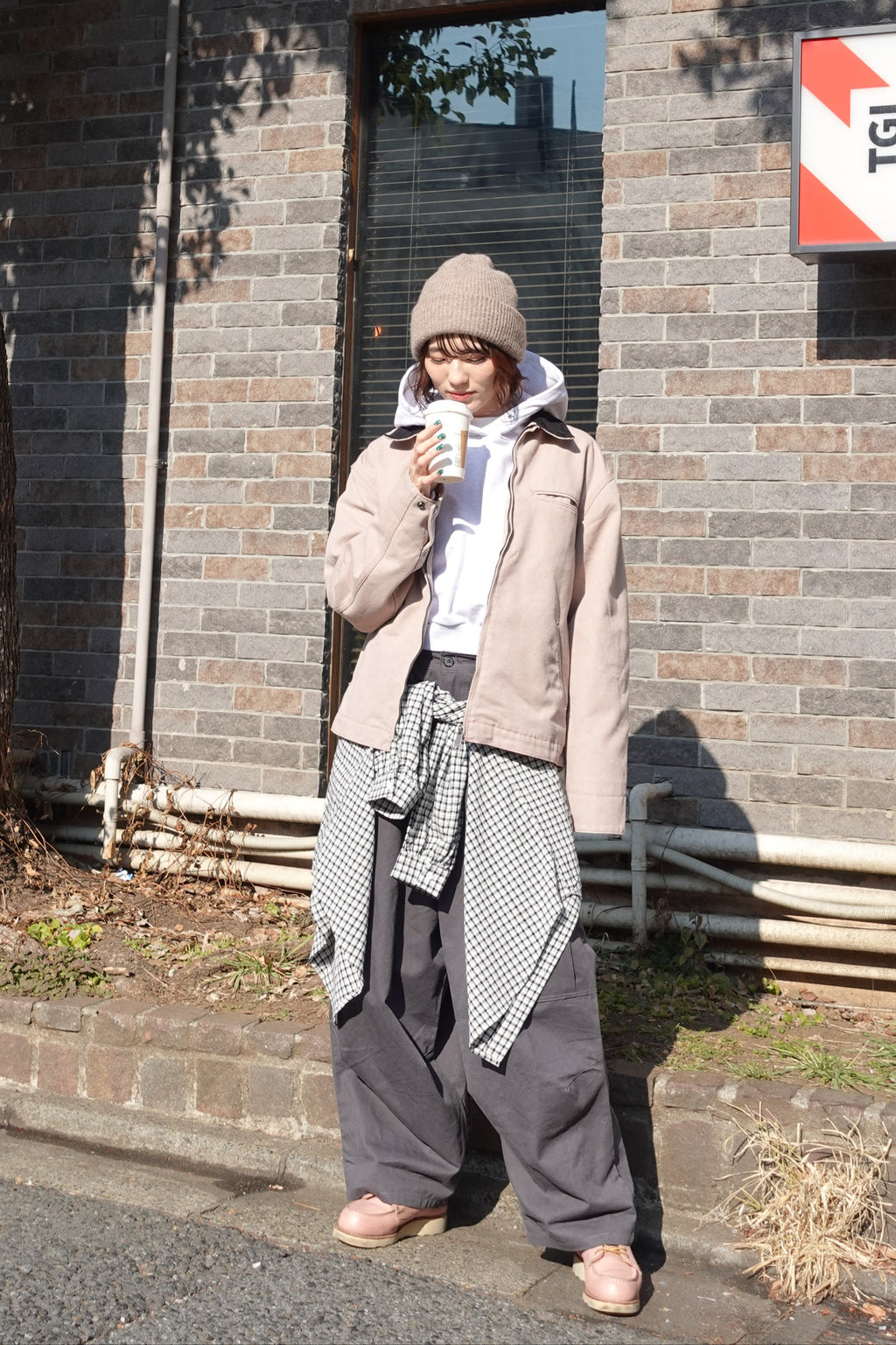 バイカラールーズブルゾン