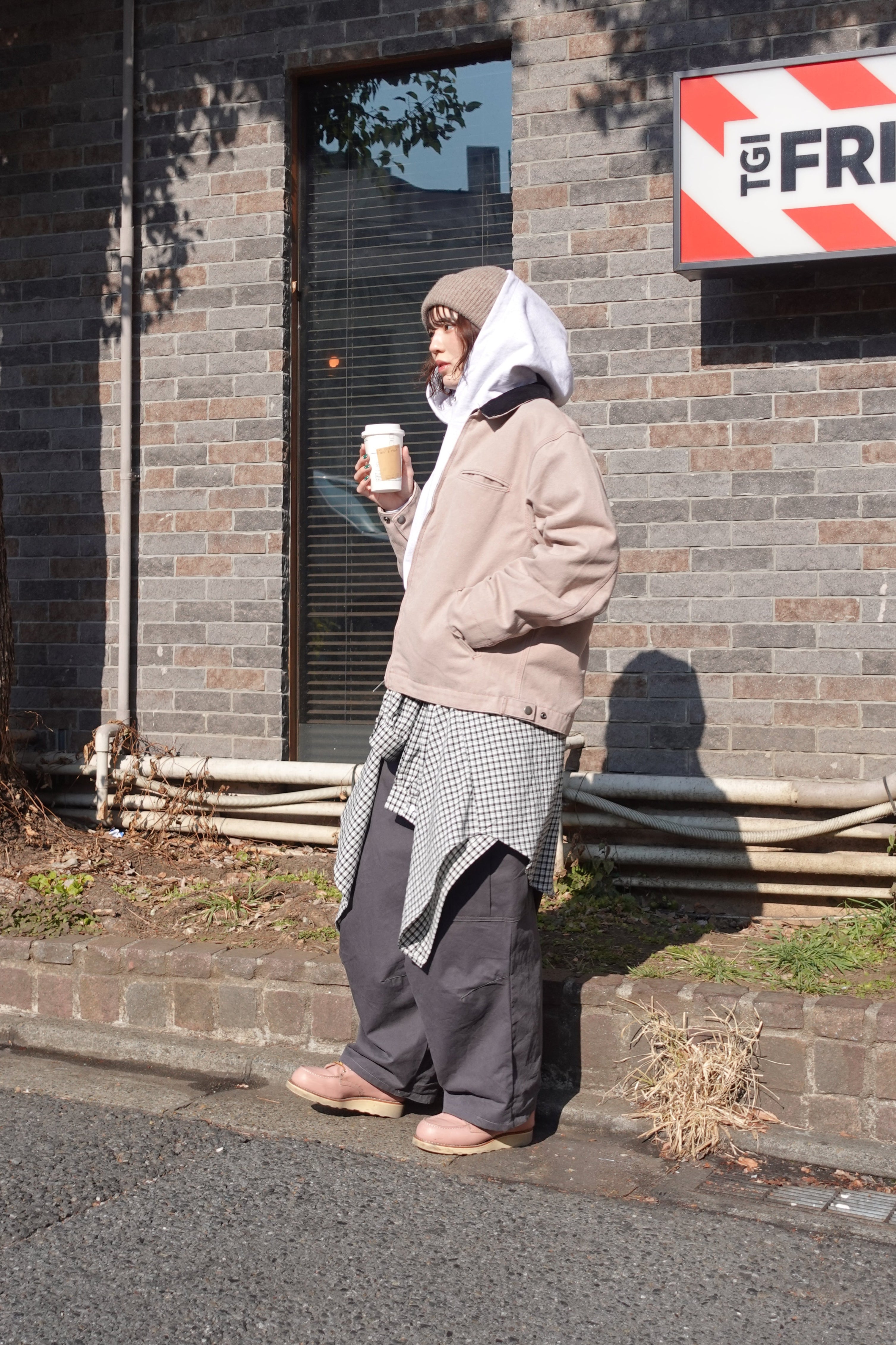 バイカラールーズブルゾン