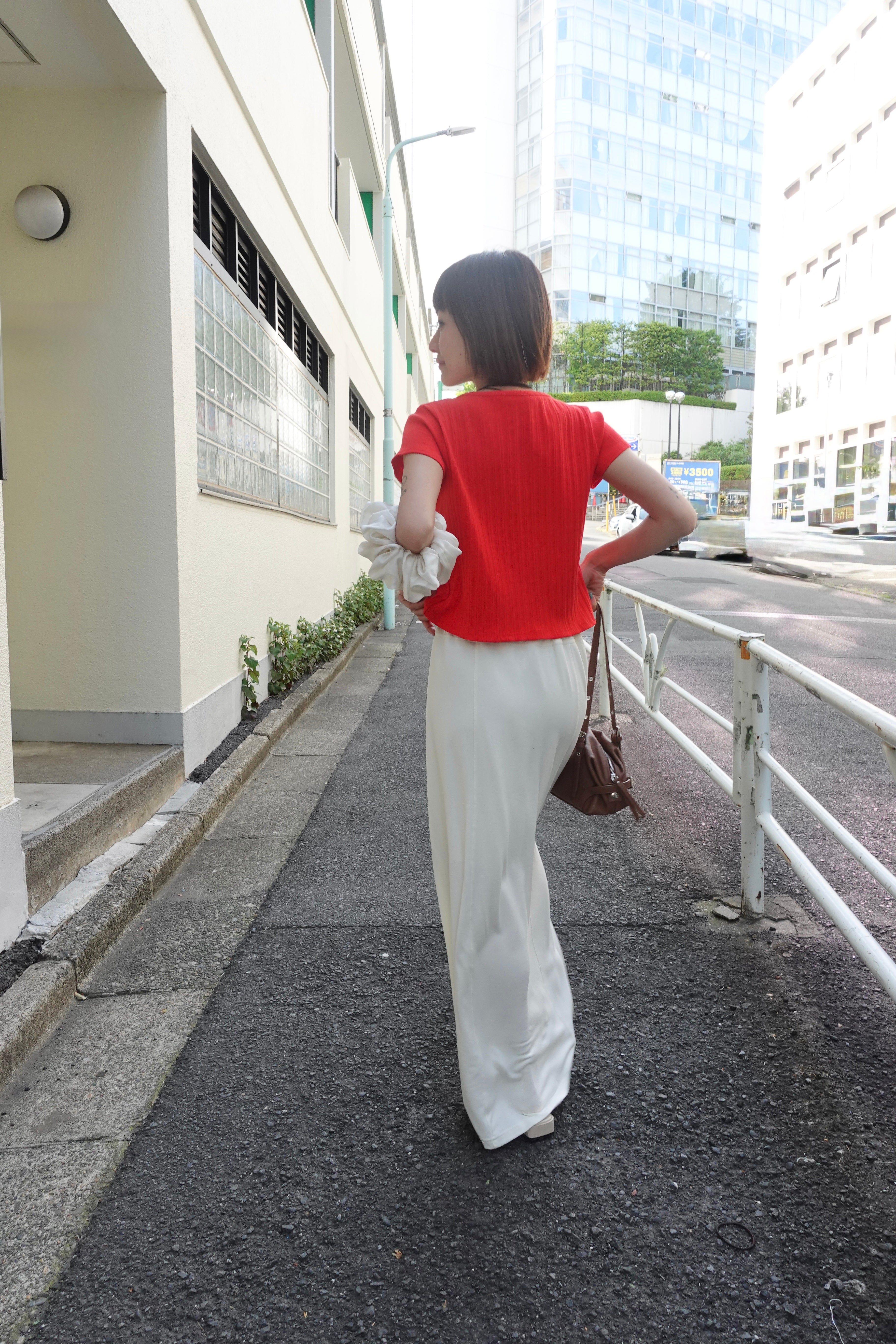 ハーフスリーブフィットカーデ