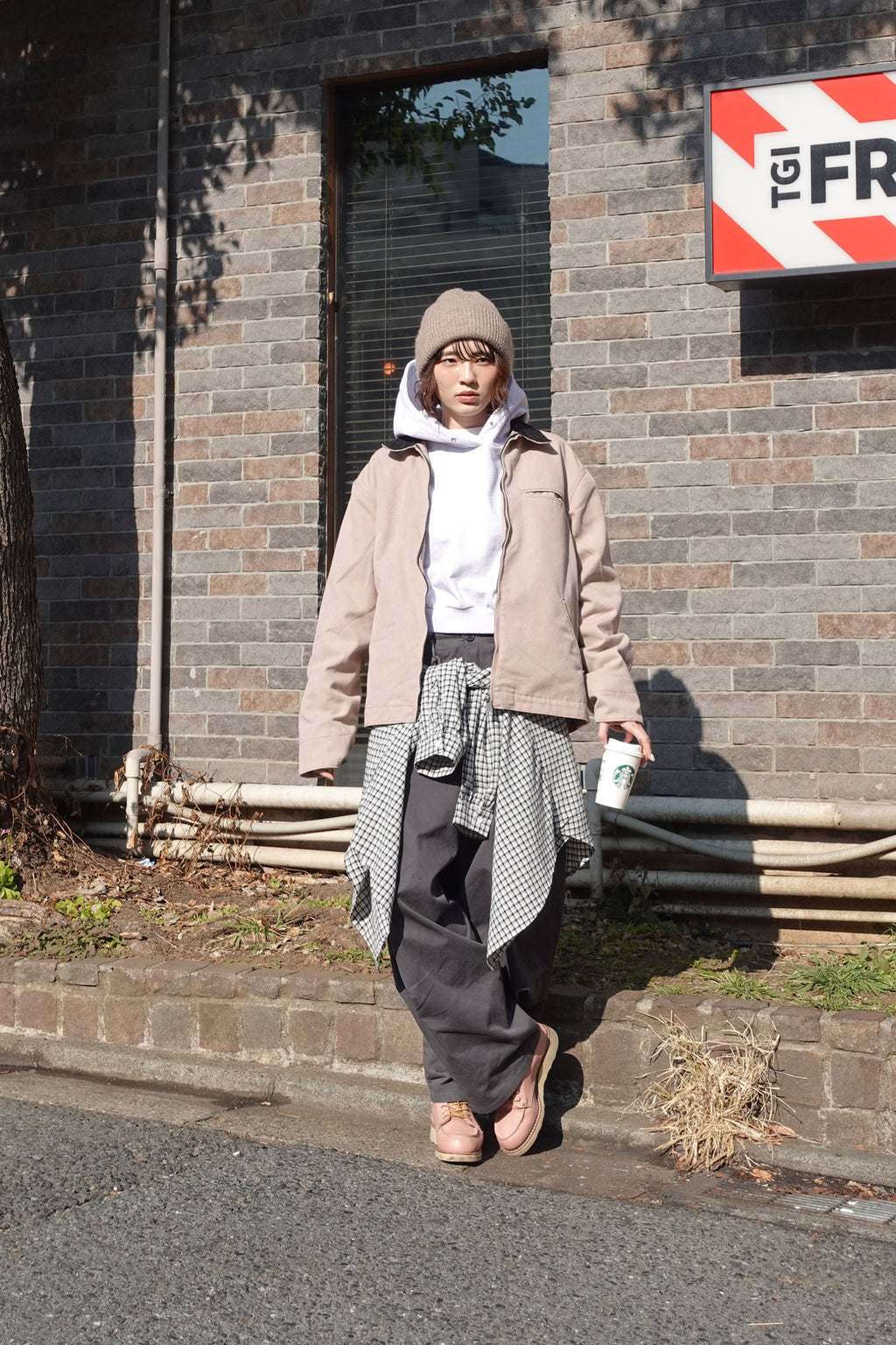 バイカラールーズブルゾン