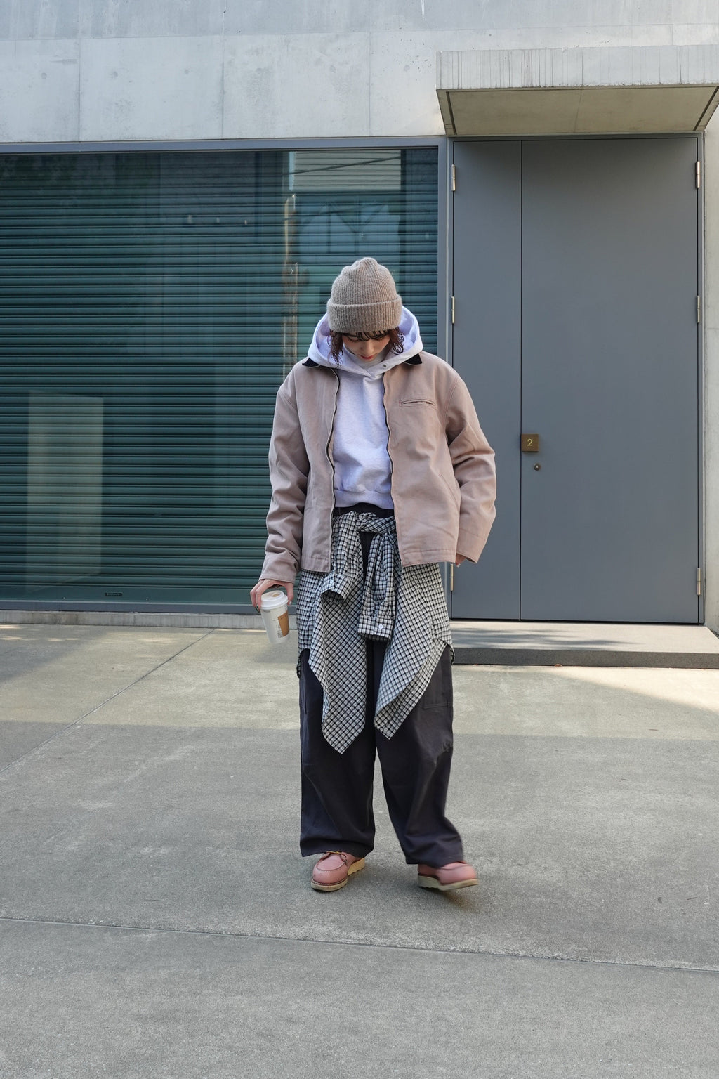 バイカラールーズブルゾン