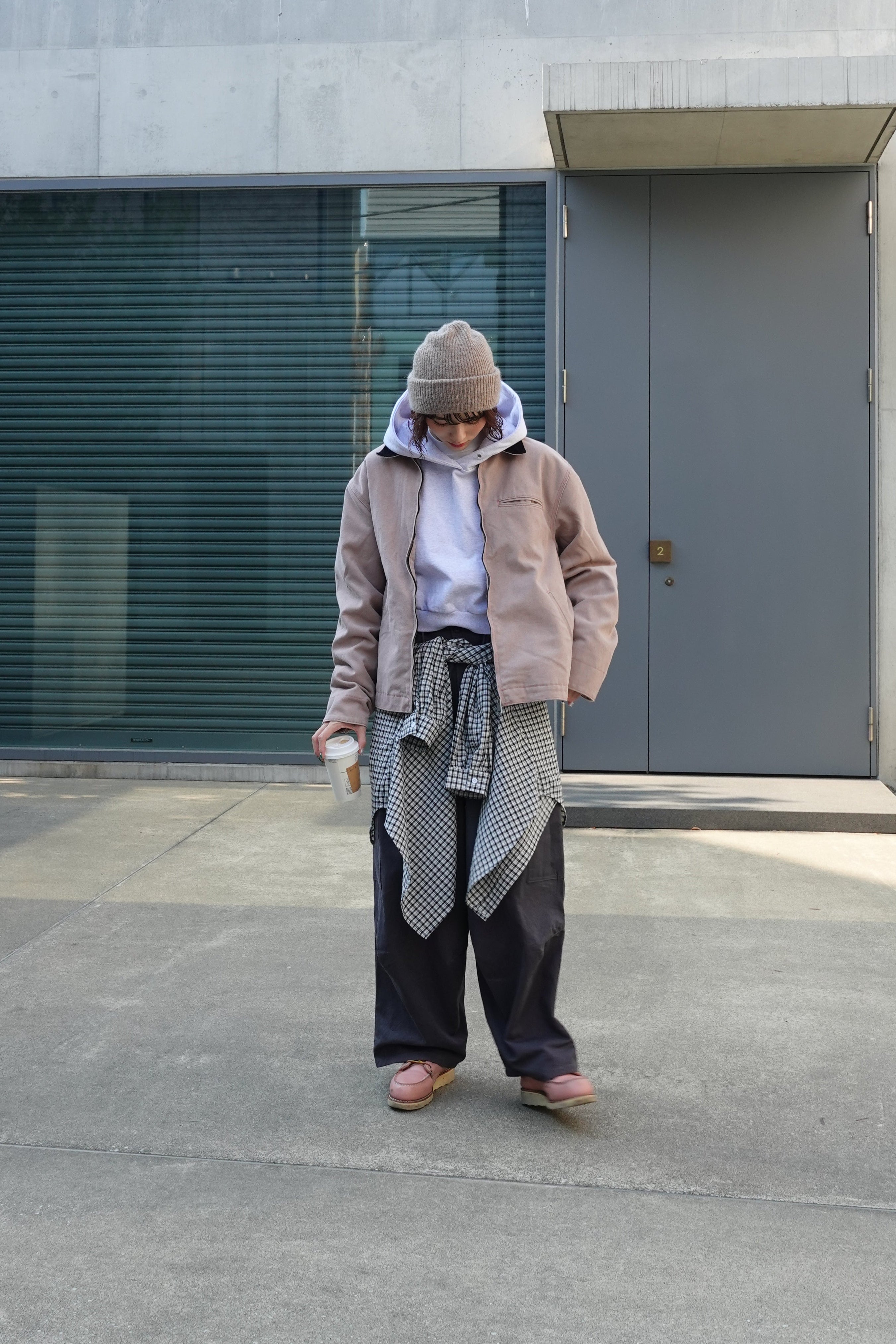 バイカラールーズブルゾン