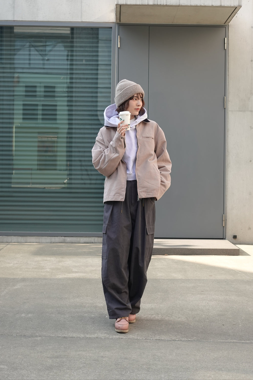 バイカラールーズブルゾン