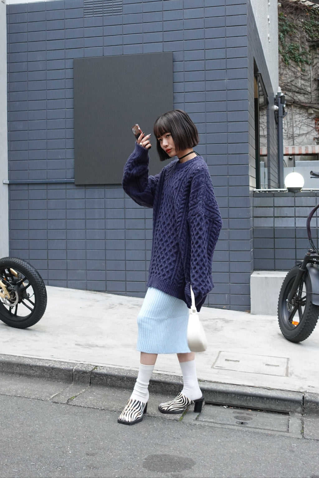 リブミドルスカート