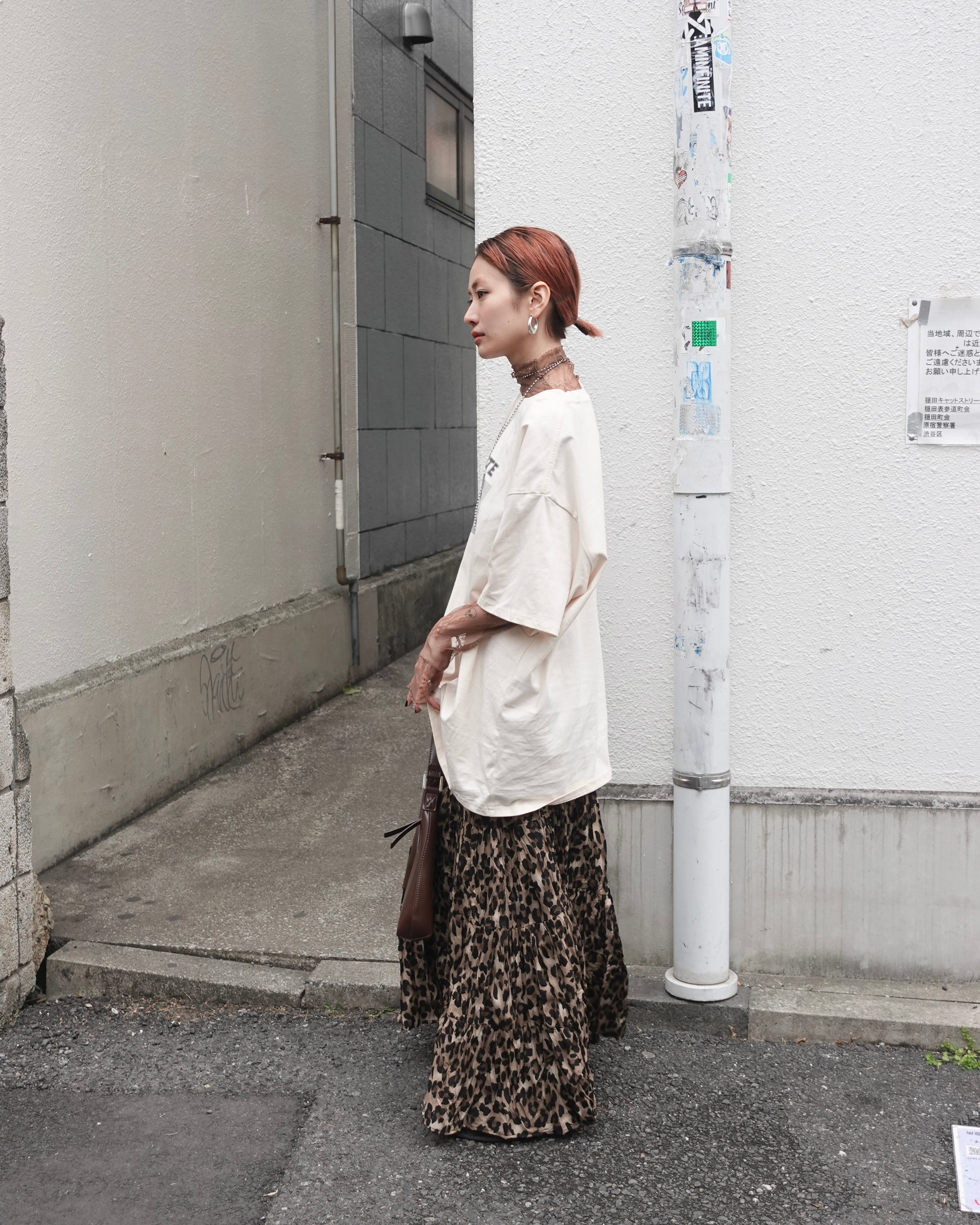 レオパードボリュームスカート