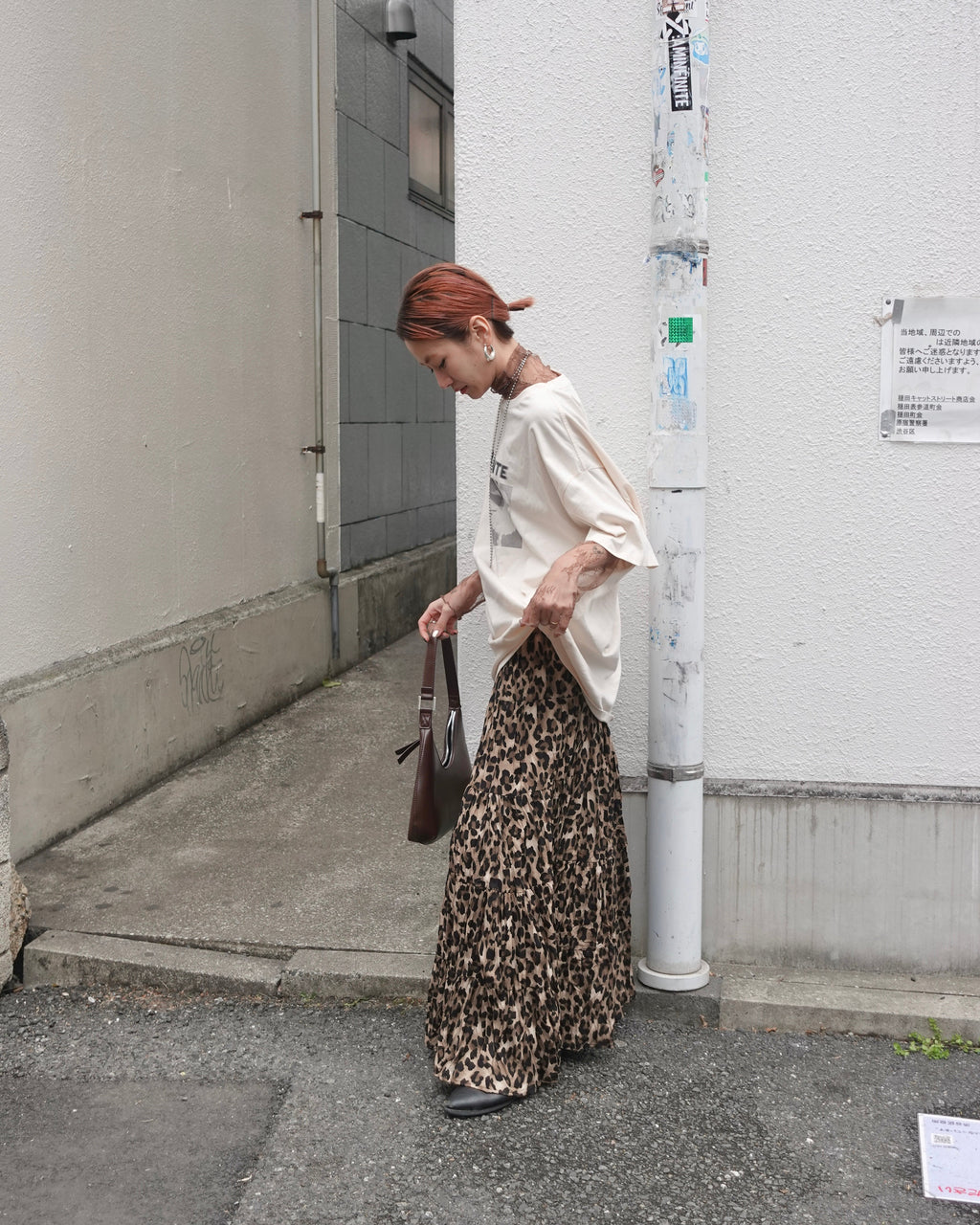 レオパードボリュームスカート