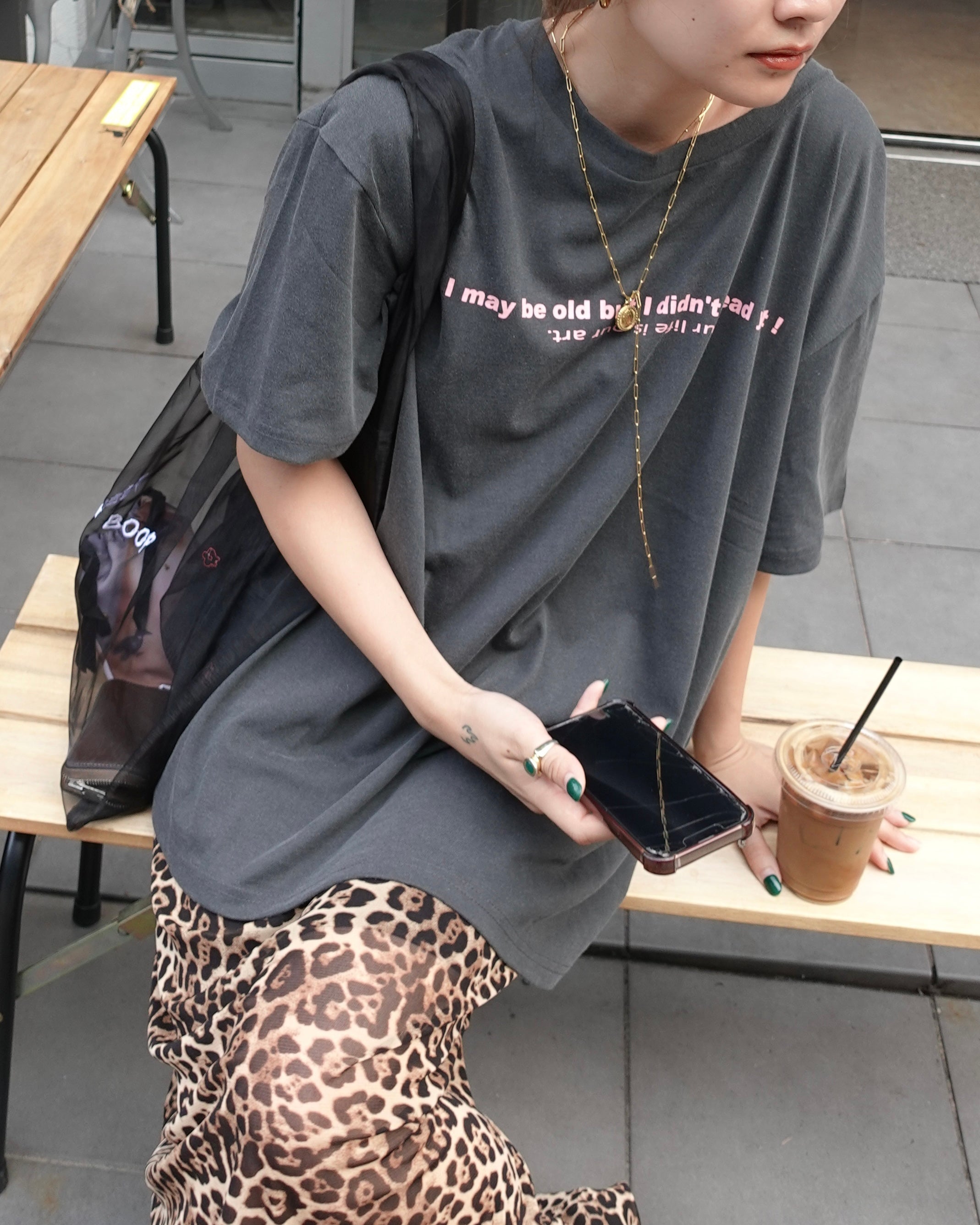 ウォッシュカラーロゴTee