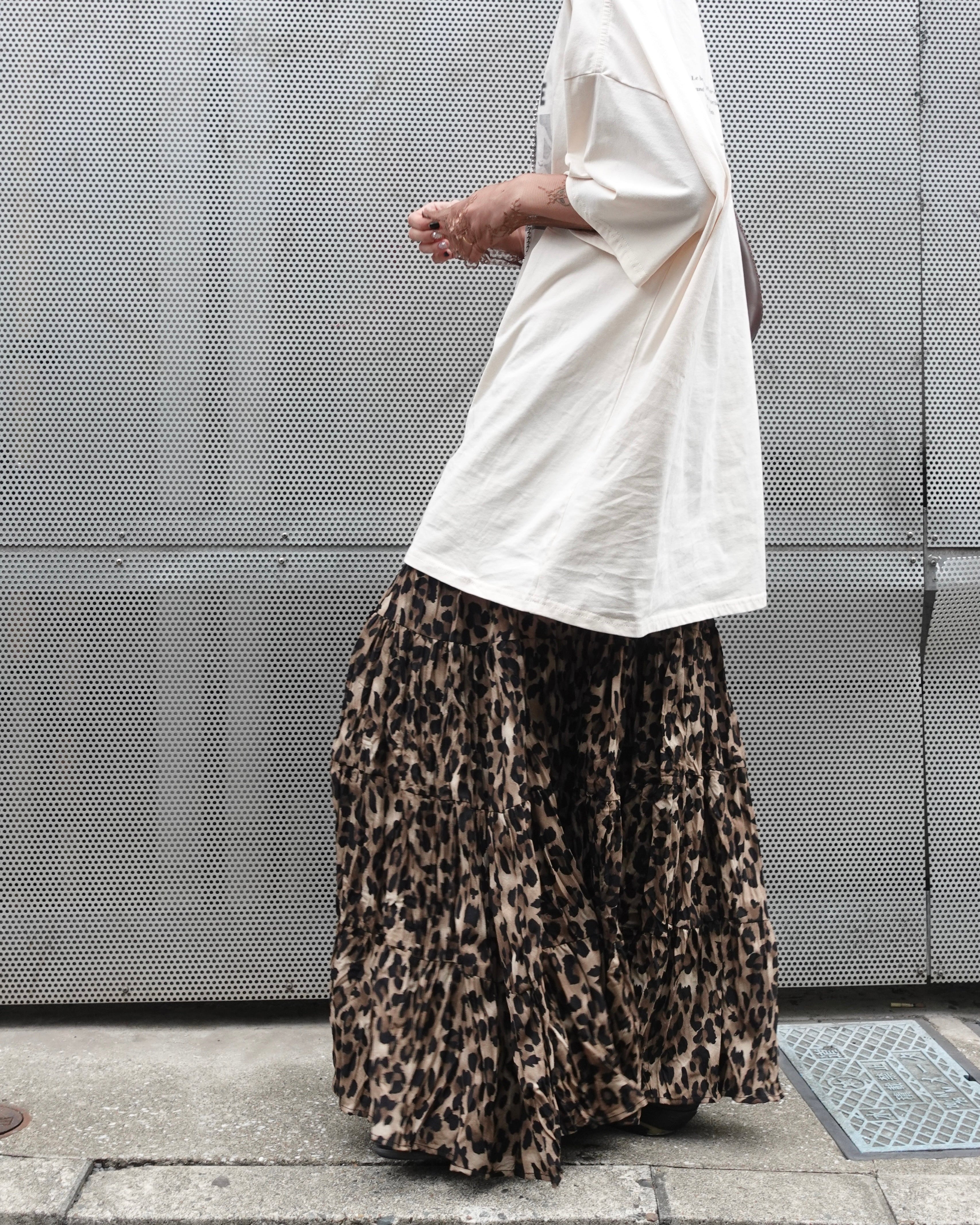 レオパードボリュームスカート