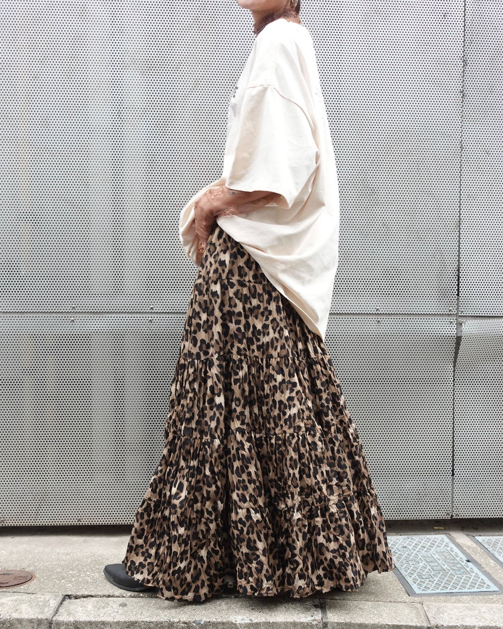 レオパードボリュームスカート