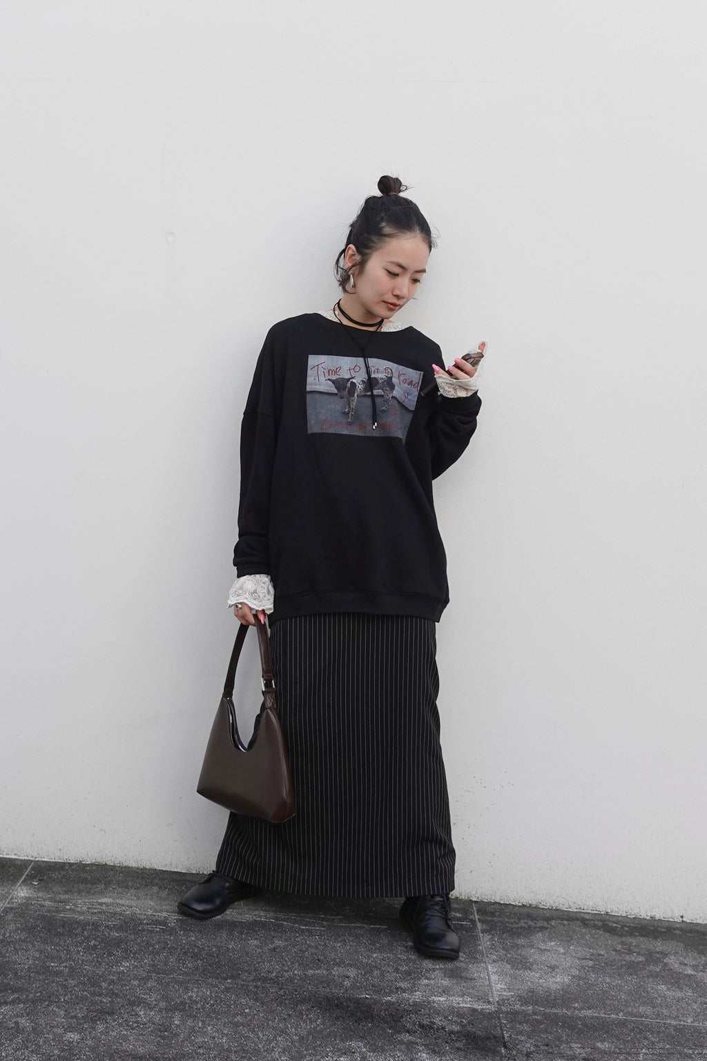 フォトプリントルーズスウェット