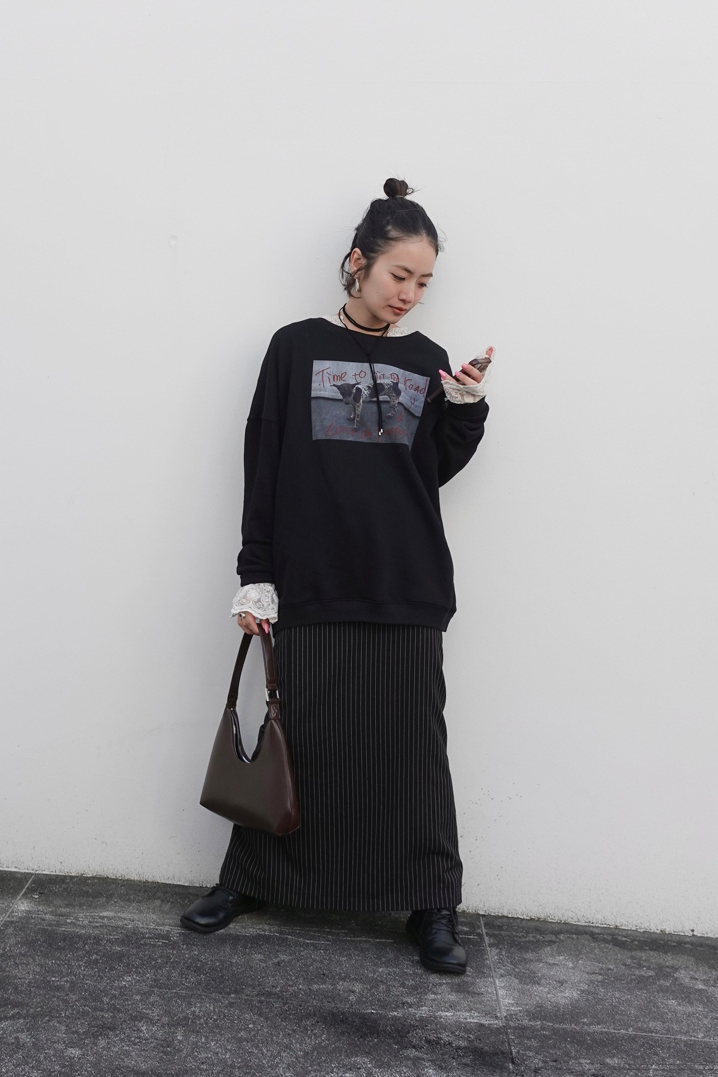 フォトプリントルーズスウェット