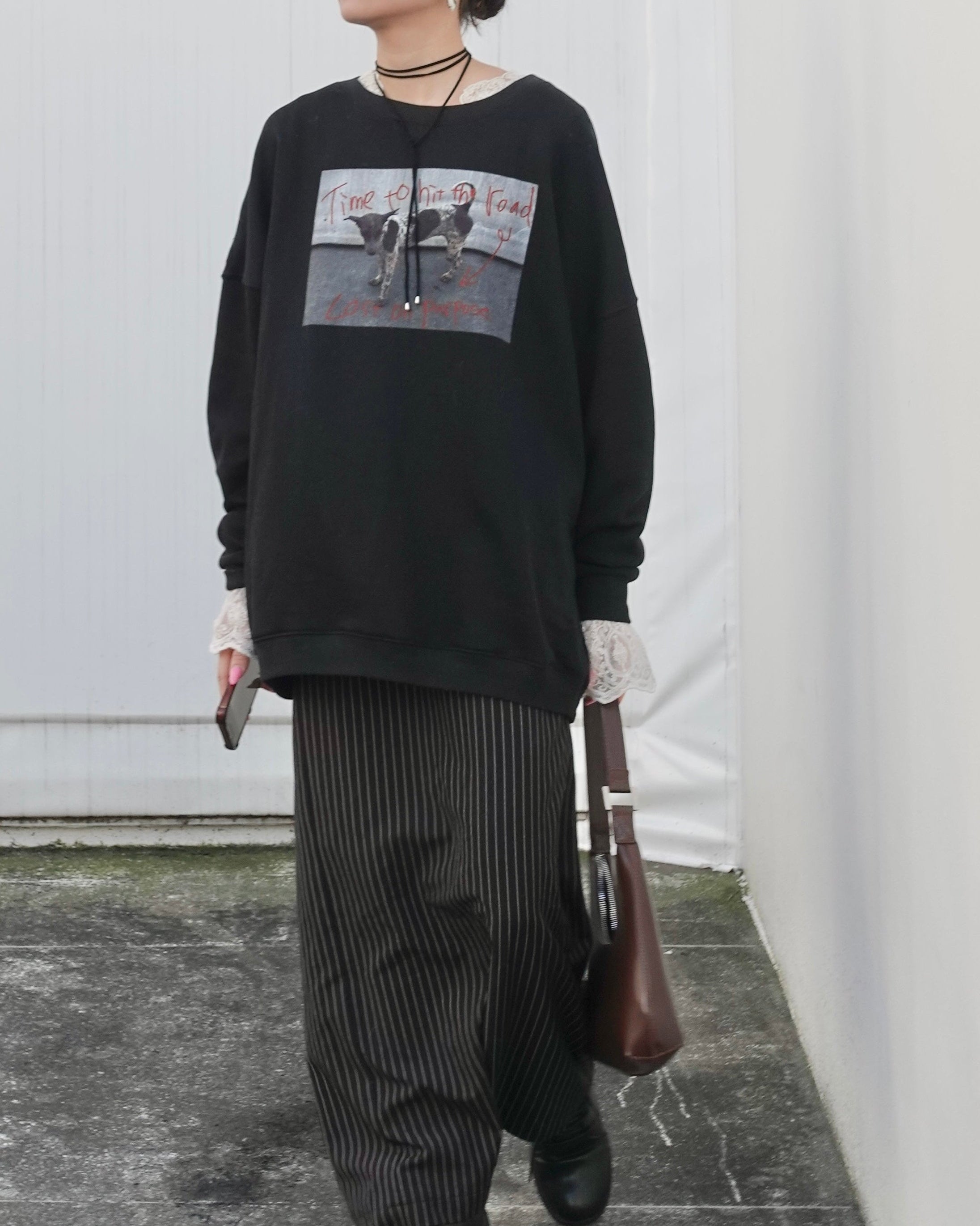 フォトプリントルーズスウェット