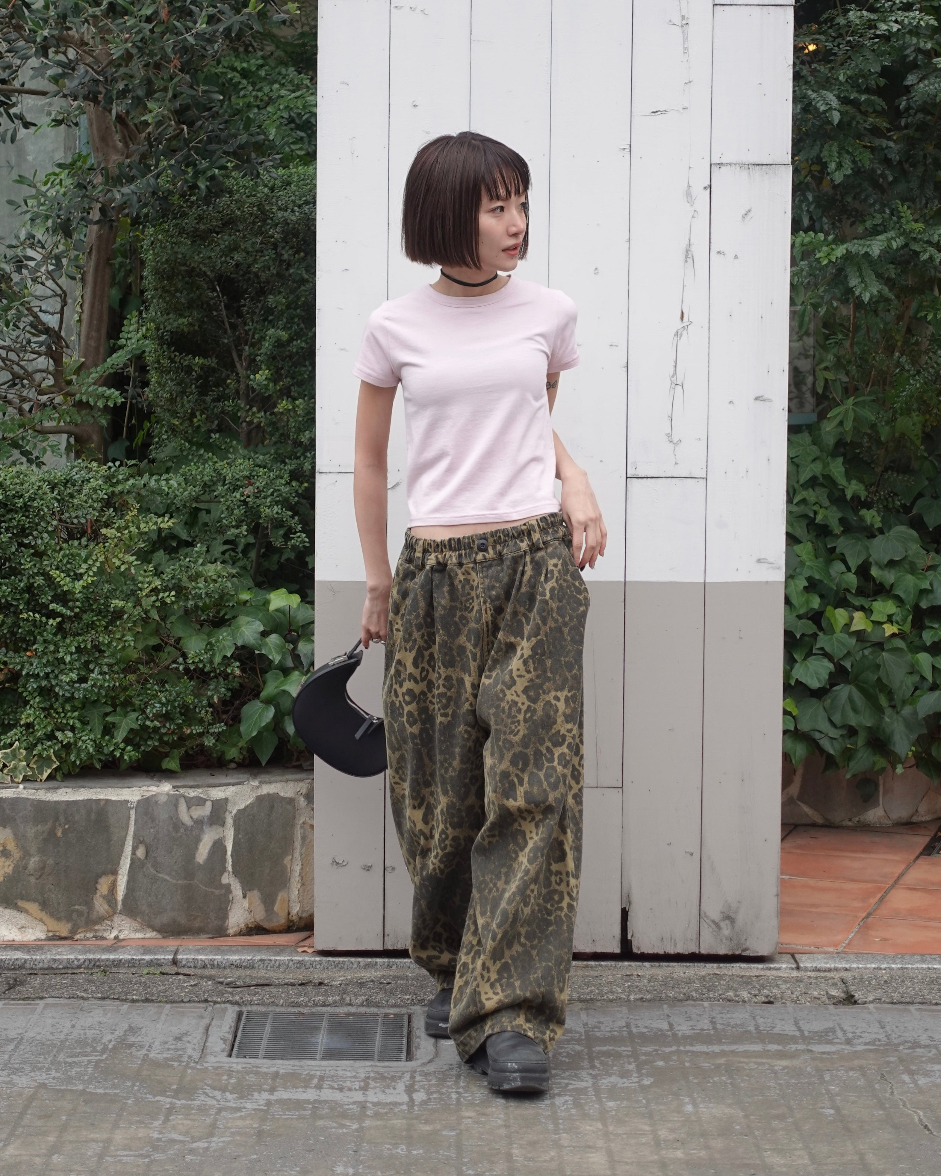 ボリュームレオパードパンツ