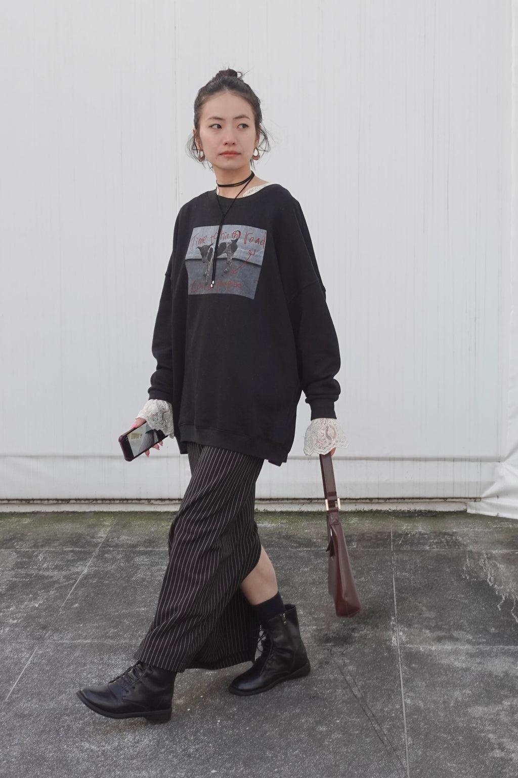 フォトプリントルーズスウェット