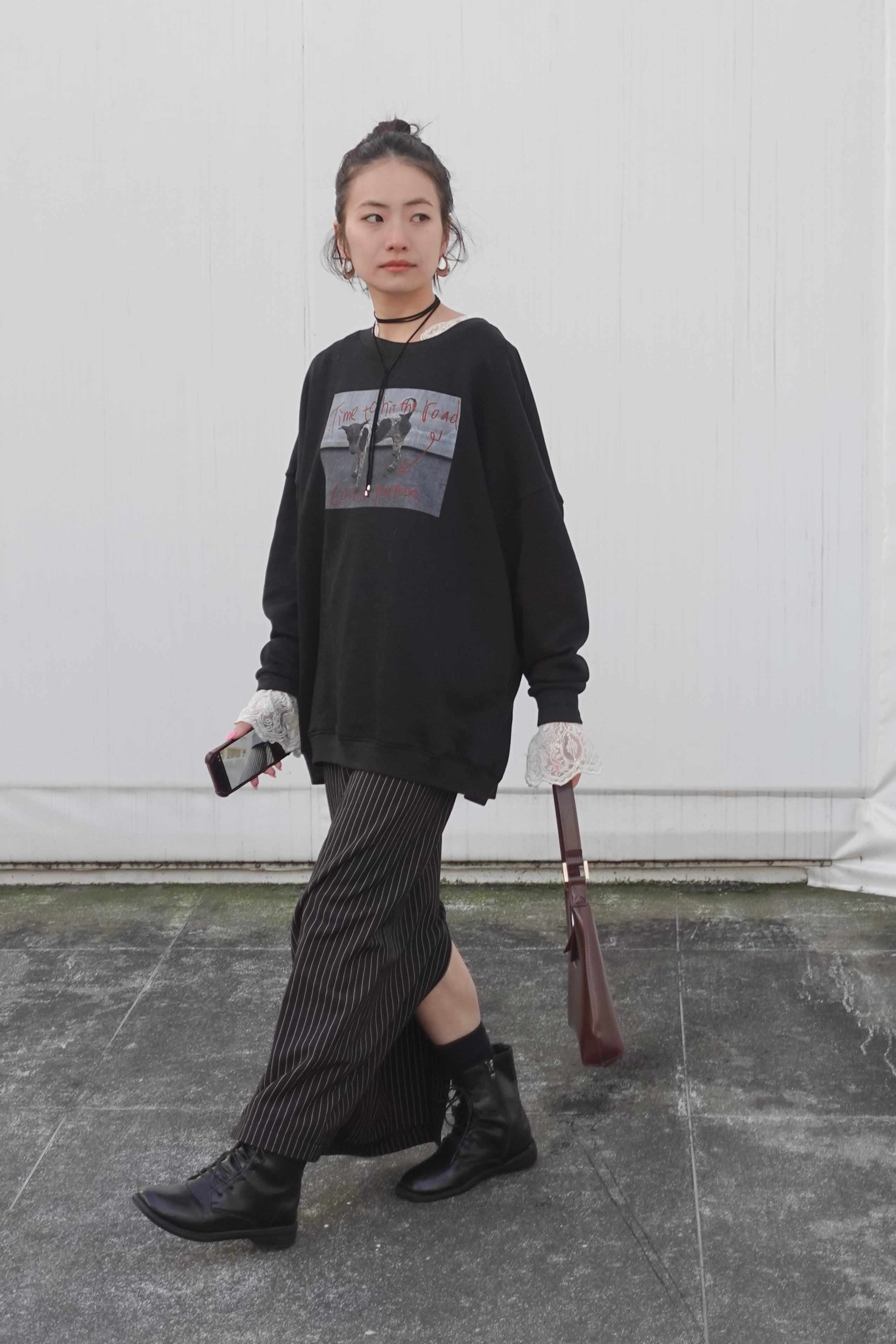 フォトプリントルーズスウェット