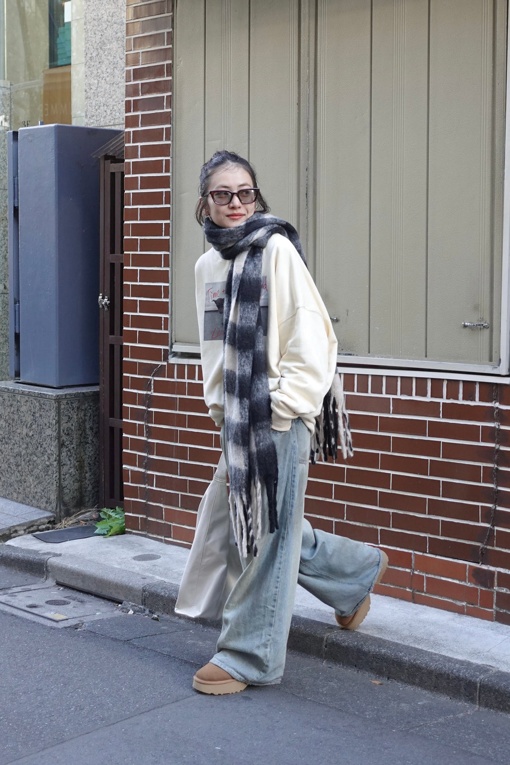 フォトプリントルーズスウェット