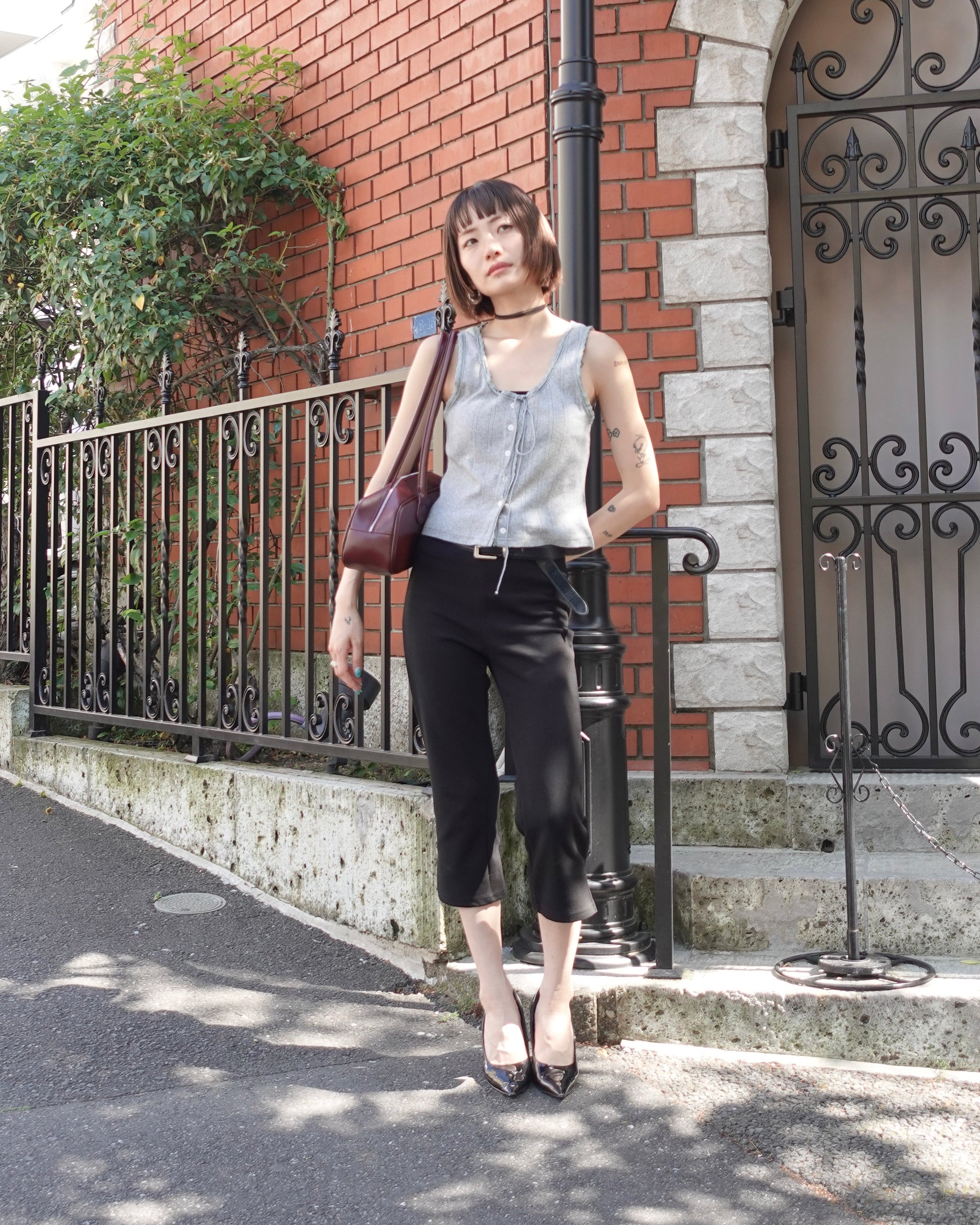 ストレッチカプリパンツ