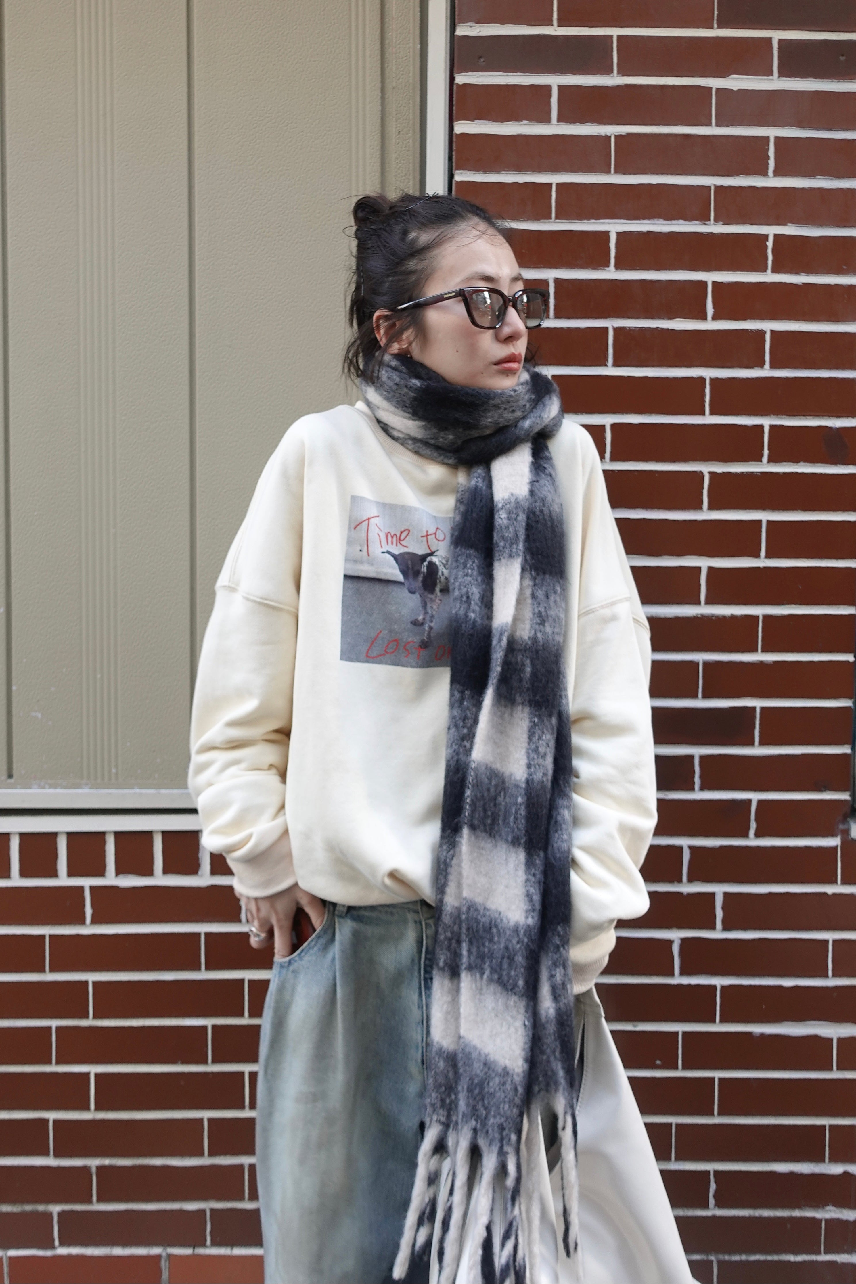 フォトプリントルーズスウェット