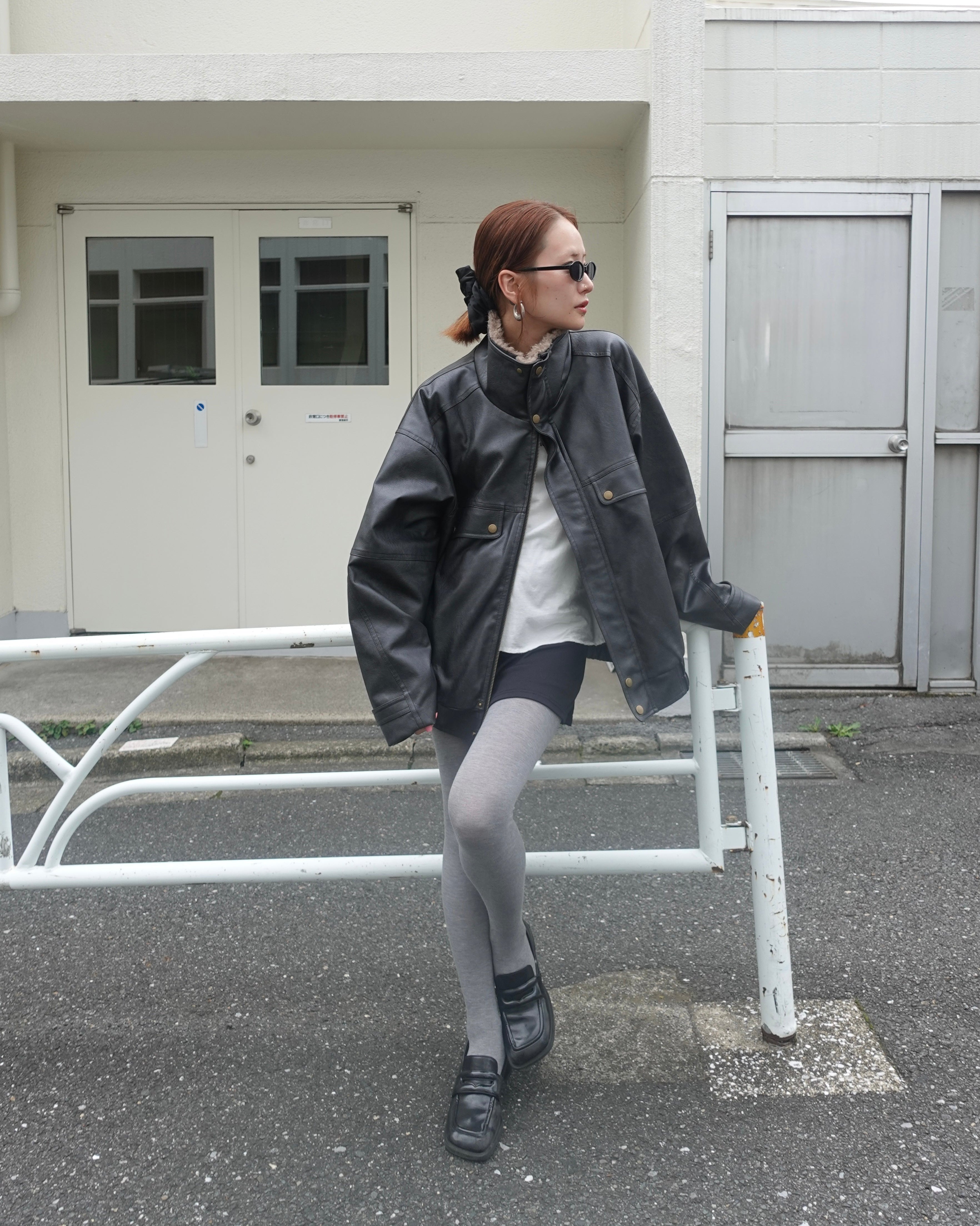 2way vintageレザーブルゾン