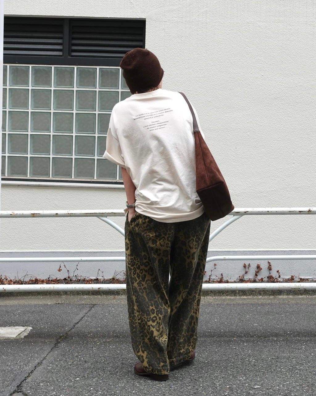 ボリュームレオパードパンツ